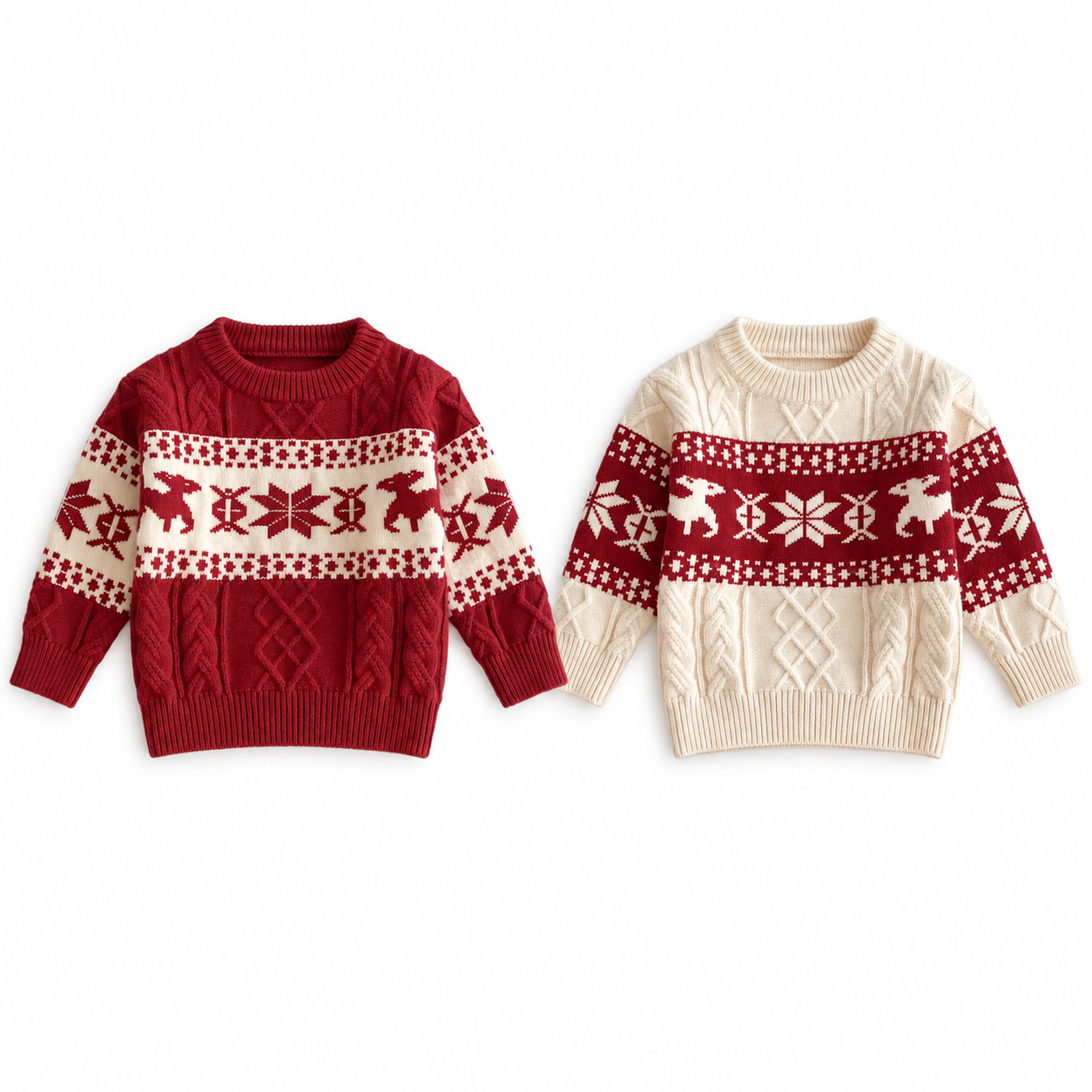 (Pre Order 2 Weeks)Unisex Christmas Jacquard Knit Sweater