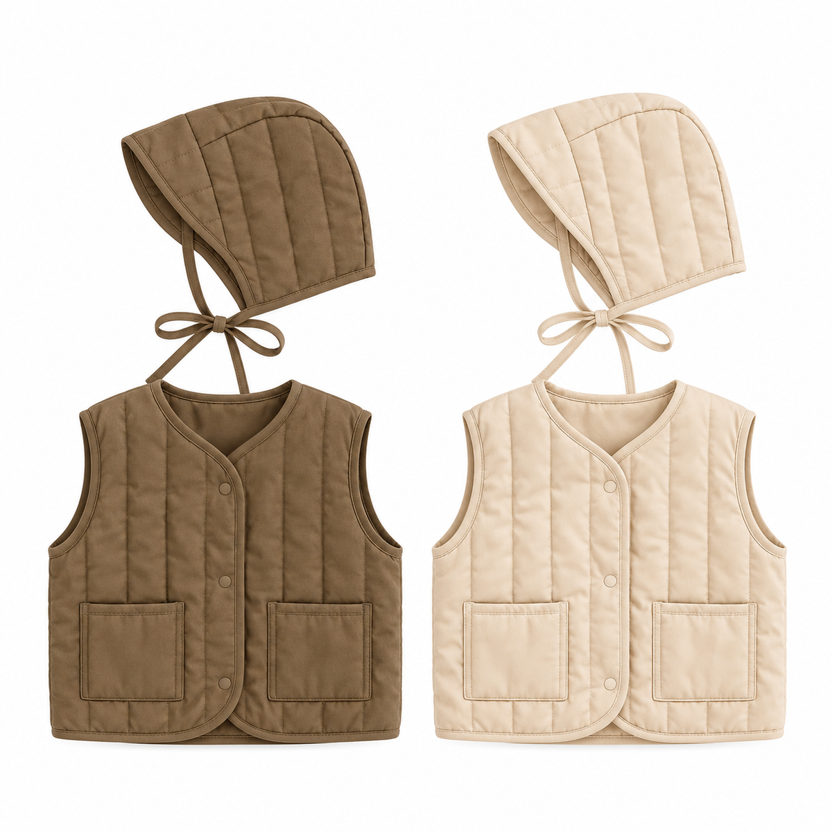 (Pre Order 2 Weeks)Kids Fall&Winter Jacket Vest with Hat