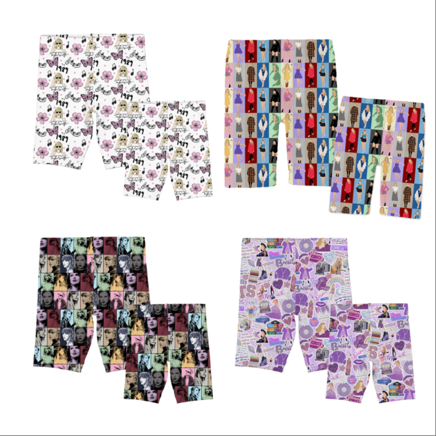 (Pre Order)Summer Girls Mommy and Me TS Print Short