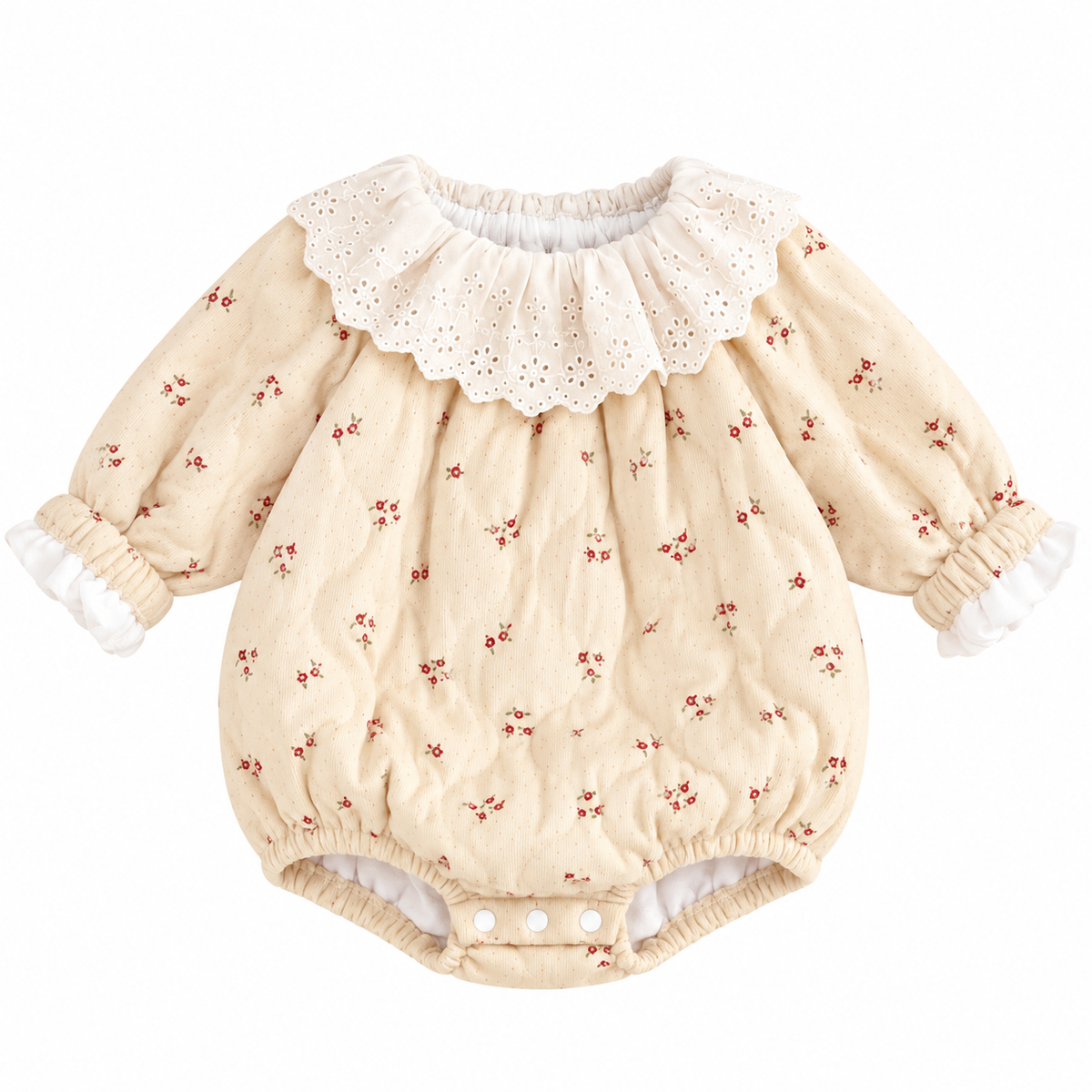 (Pre Order 2 Weeks)Toddler Girls Fall Floral Lace Romper