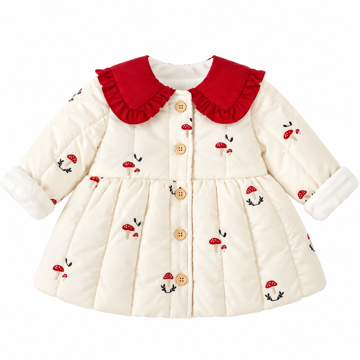 (Pre Order 2 Weeks)Girls Fall&Winter Baby Collar Coat