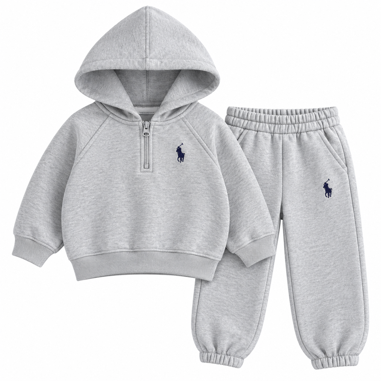 (Pre Order 2 Weeks)Kids Half-Zip Hoodie & Jogger Set