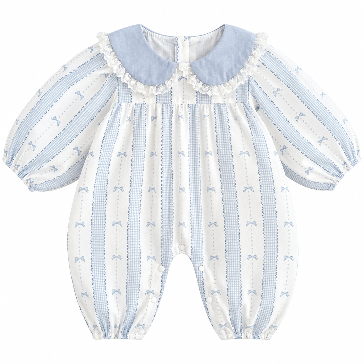 (Pre Order 2 Weeks)Toddler Girls Fall Bow Print Romper