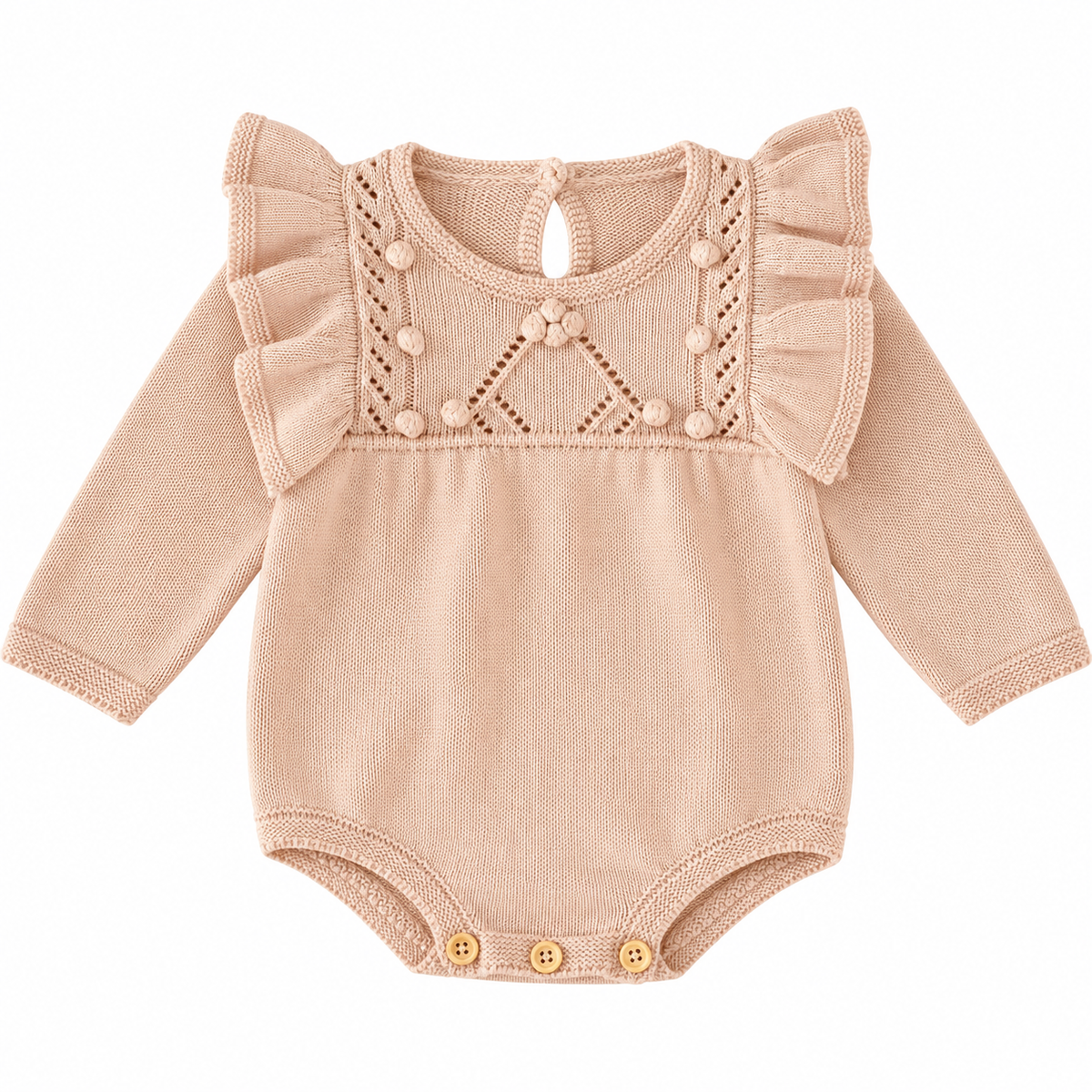 (Pre Order 2 Weeks)Toddler Girls Fall Knitted Sweater Romper