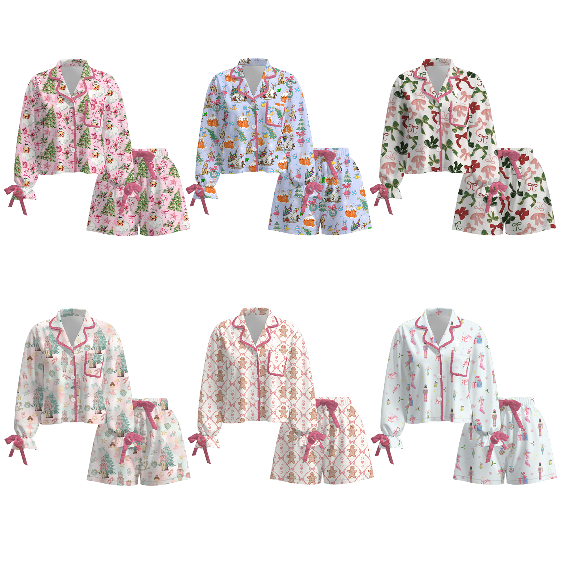 (Pre Order)Adults Christmas Print Pajamas