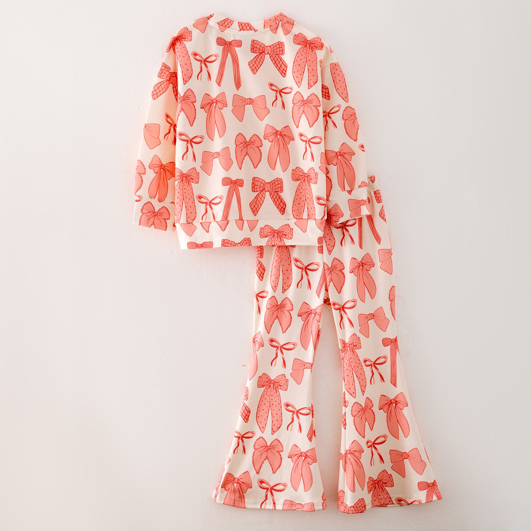 (Pre Order)Girls Print Twill Sweatshirt Suit