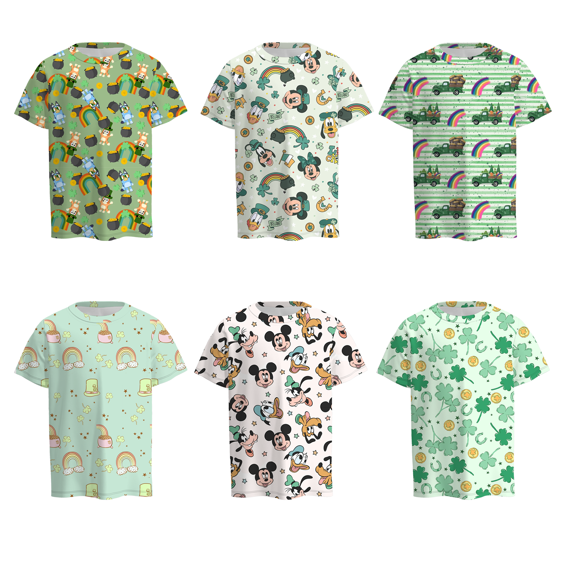 (Pre Order)Boys St.Patrick's Day Shamrock Print Top