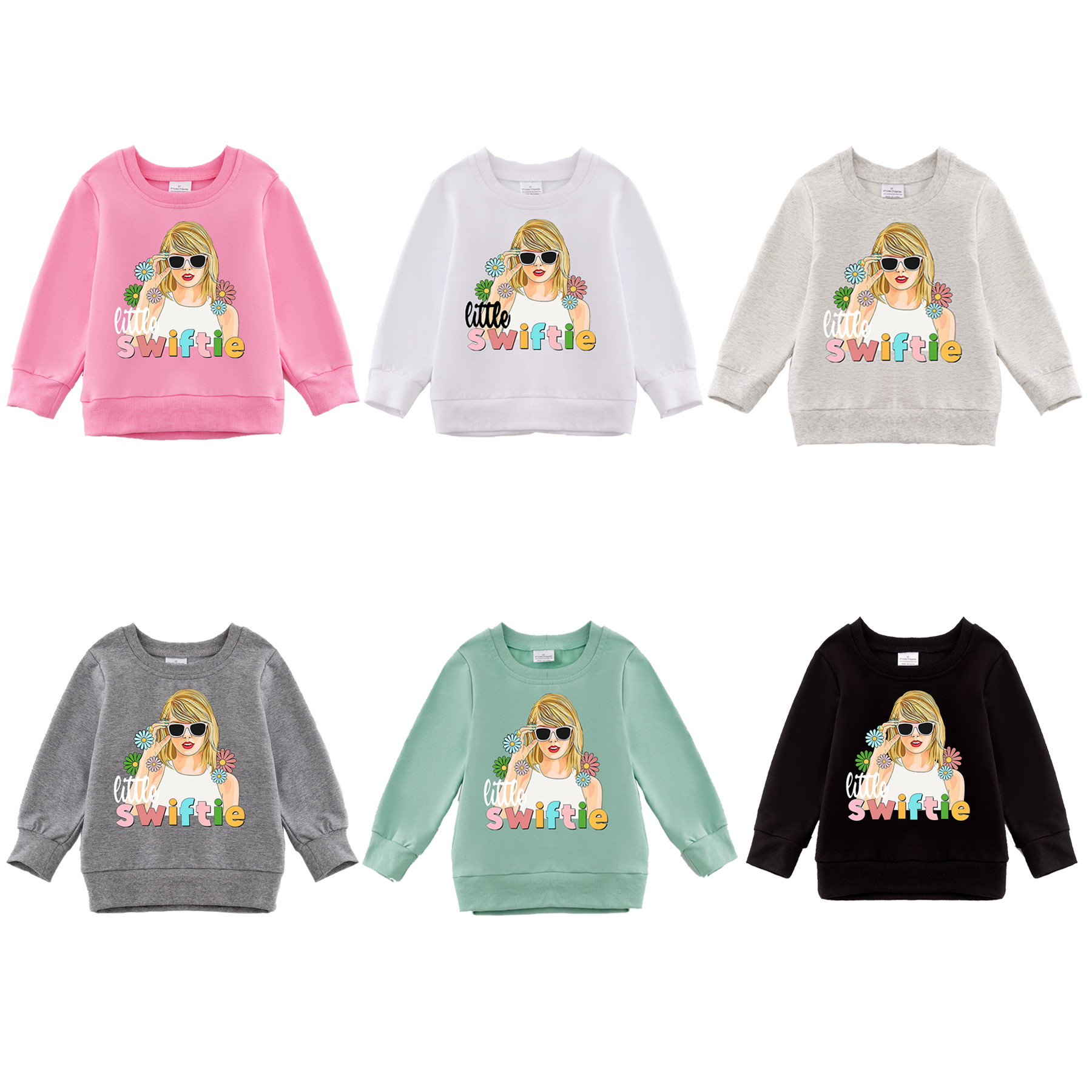 (Pre Order)Girls Fall TS Print Sweatshirt