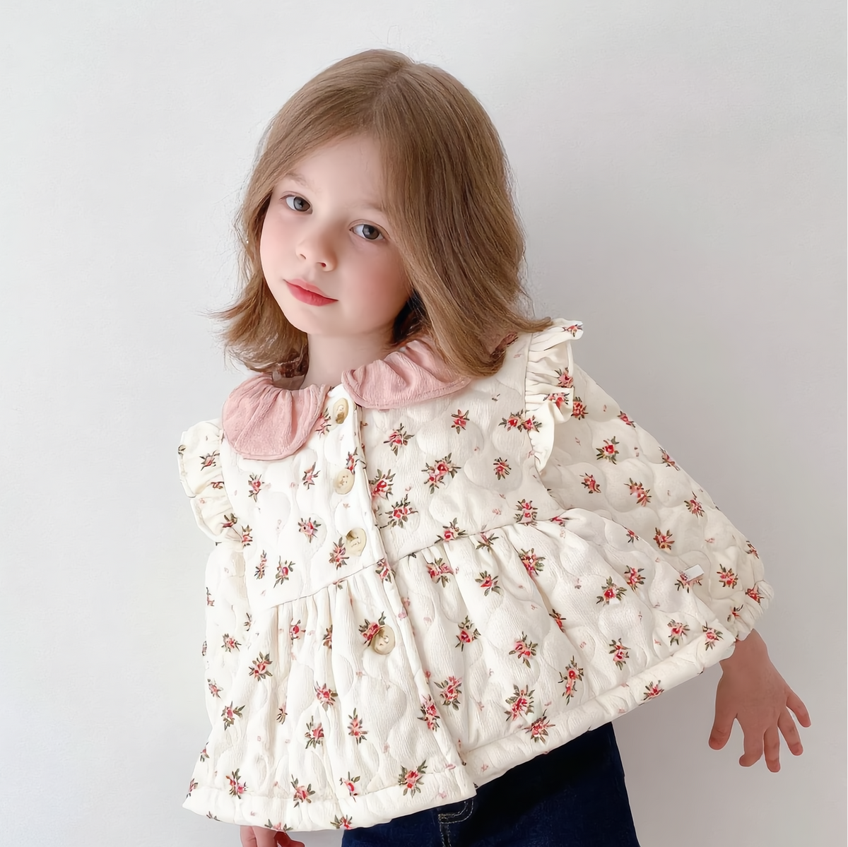 (Pre Order 2 Weeks)Kids Fall&Winter Baby Collar Coat