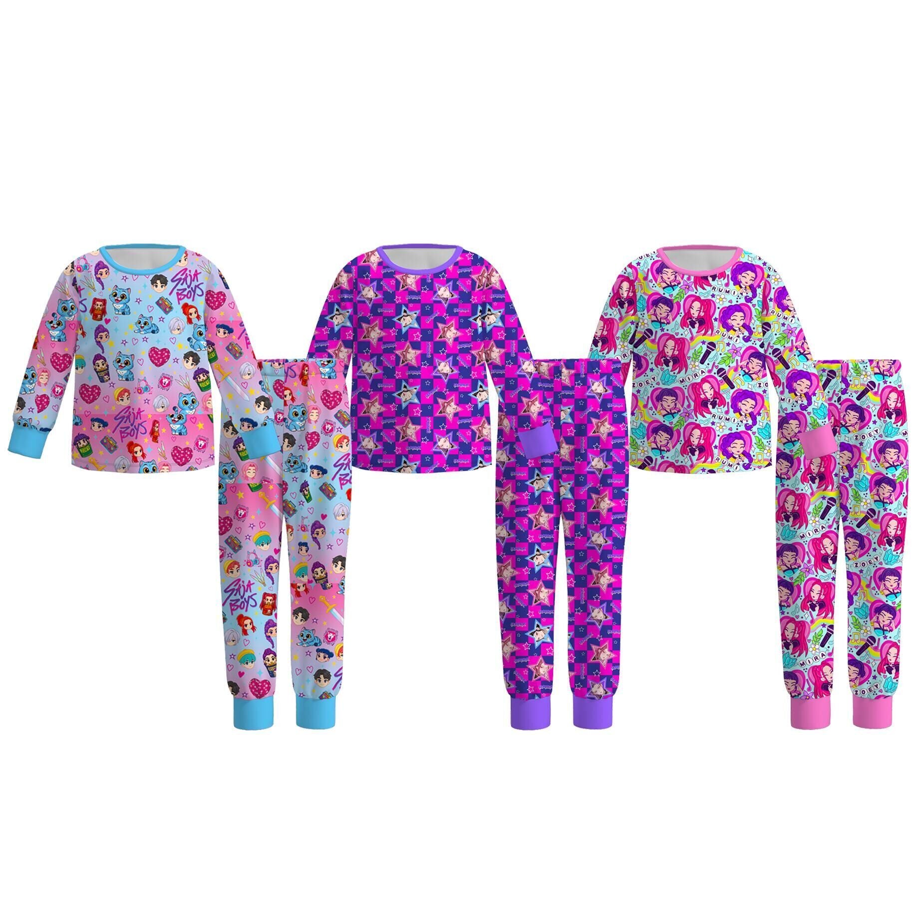 （Pre Order）Girls Movie Character Print Pajamas