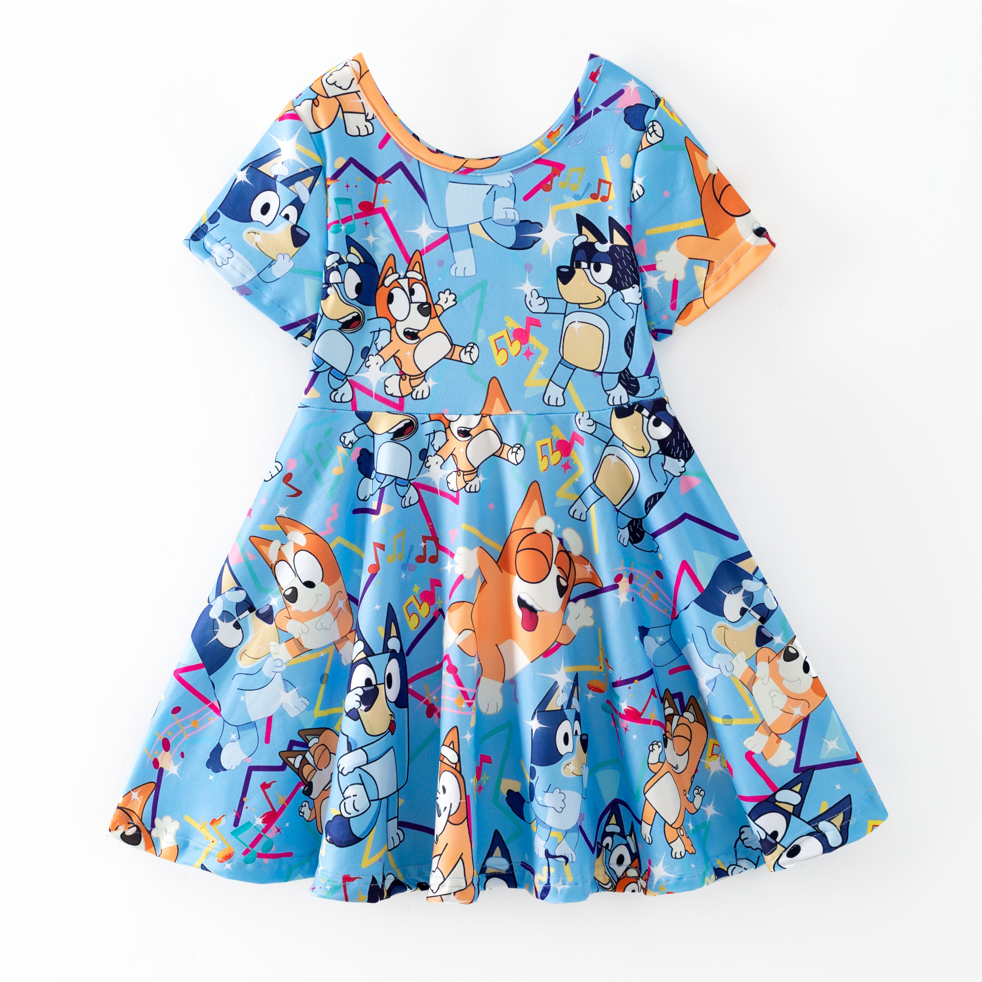 （Pre Order,Prepack Zone）Girls Spring&Summer Cartoon Print Dress（Mix Size）