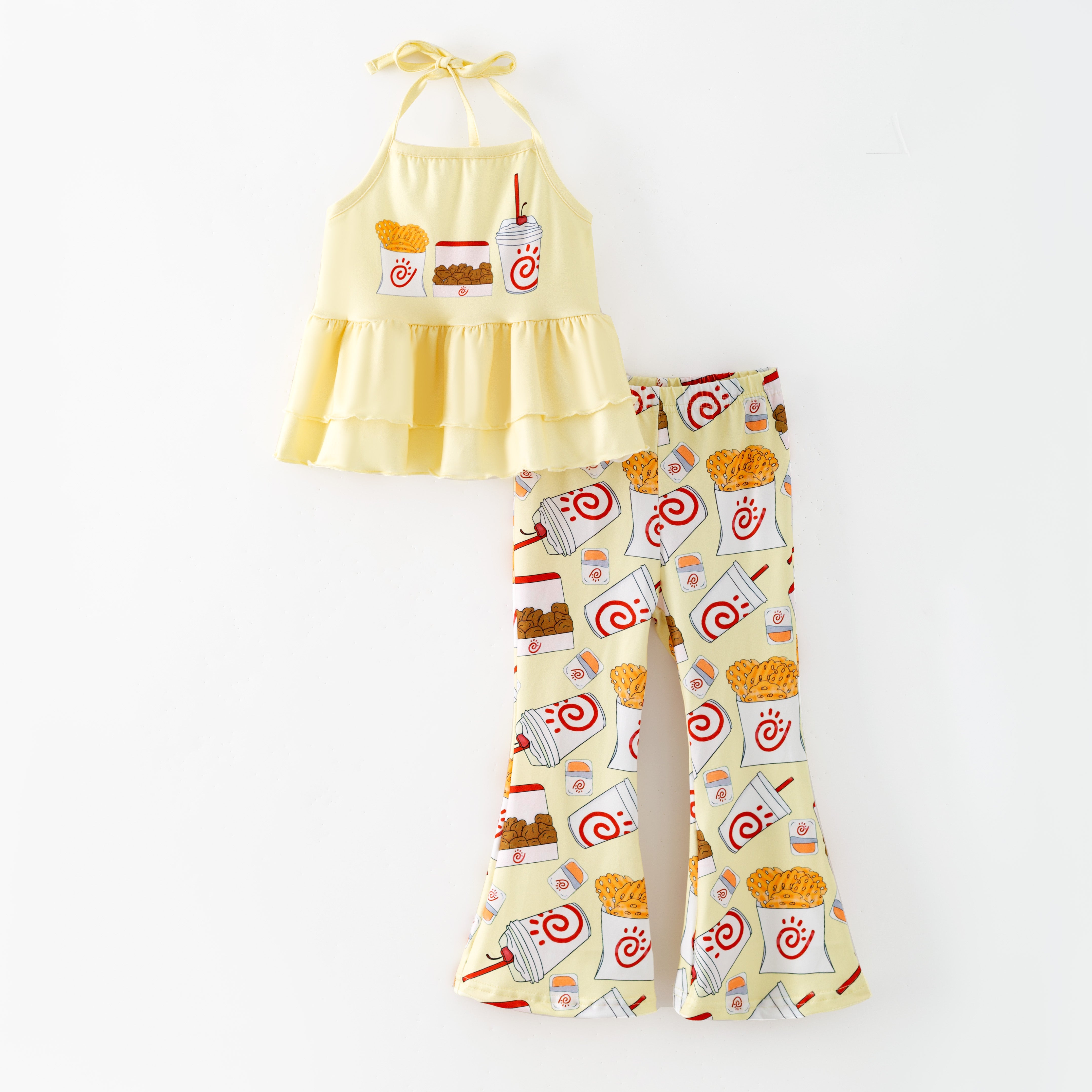 （Pre Order,Prepack Zone）Girls Fast Food Print Set（Mix Size）