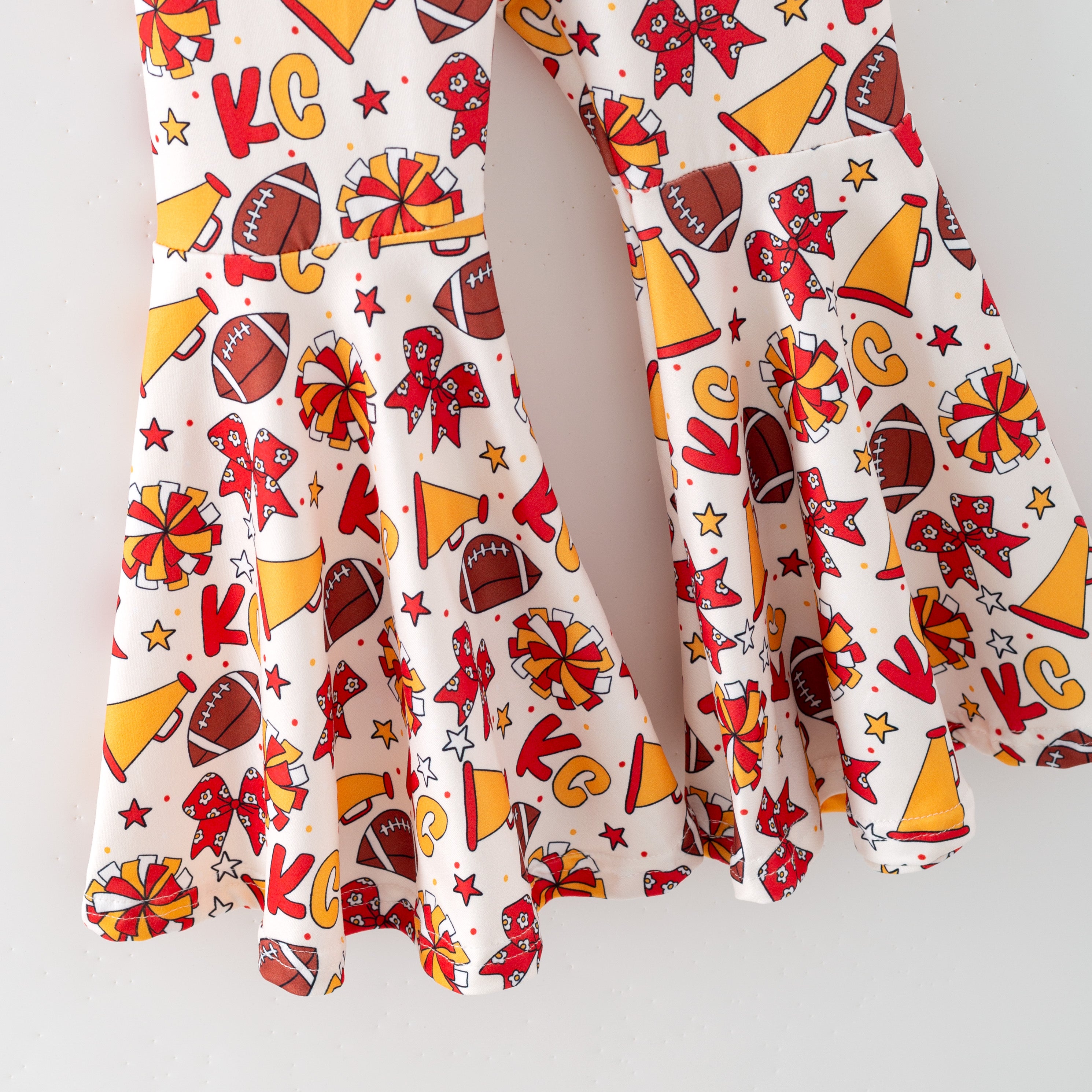 （Pre Order,Prepack Zone）Girls Football Print Outfit Set（Mix Size）