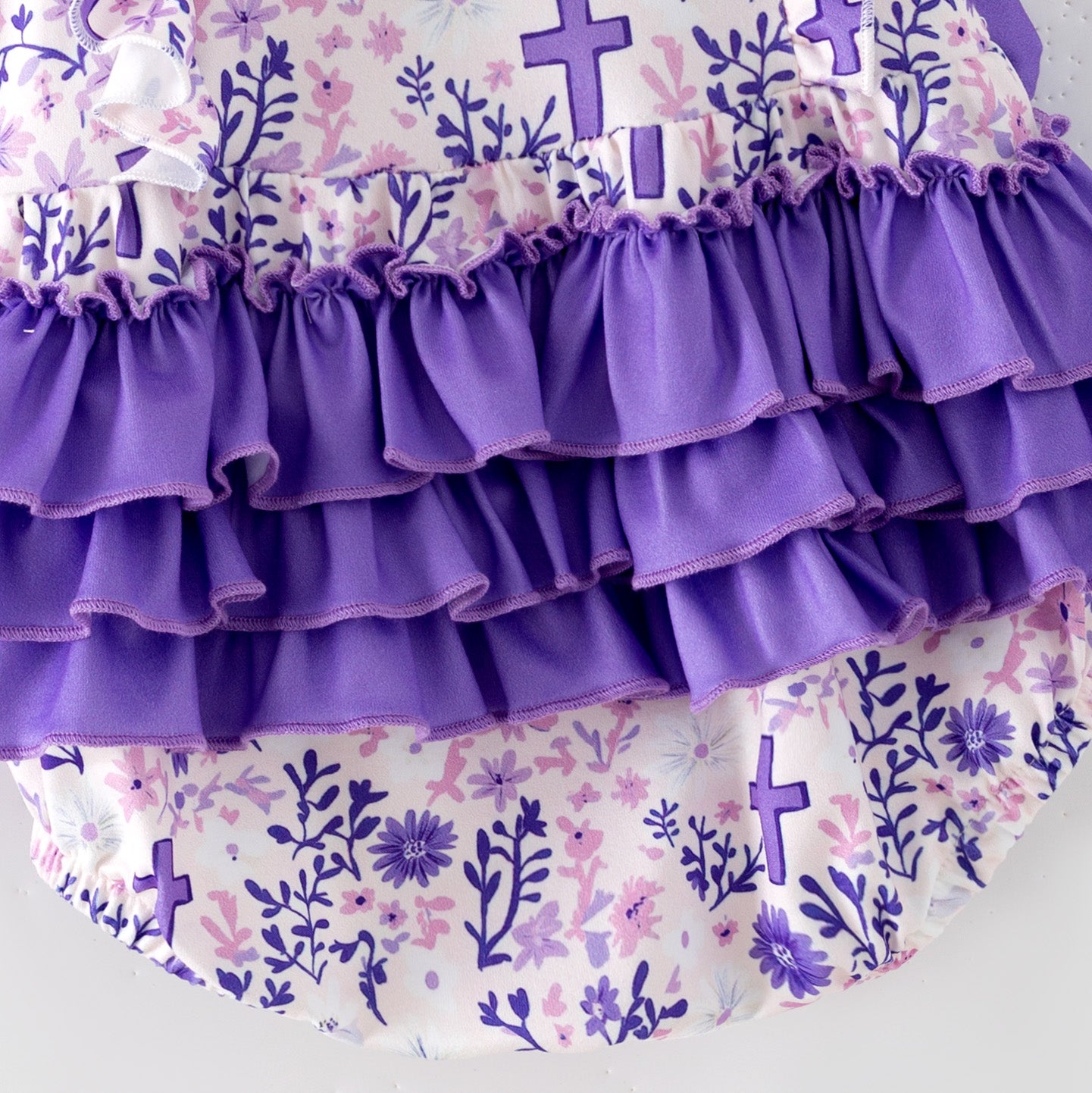 （Pre Order,Prepack Zone）Toddler Girls Easter Print Romper