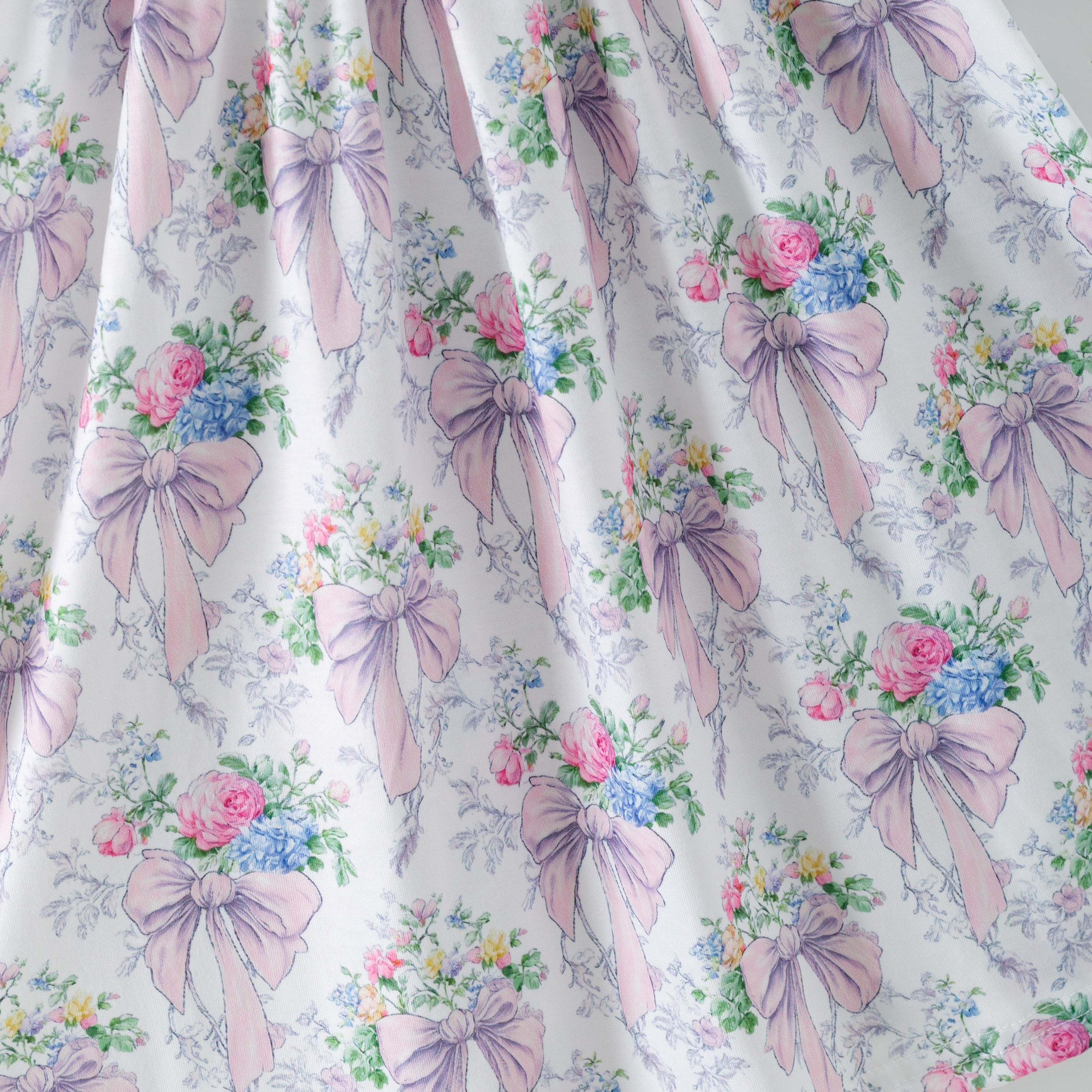 （Pre Order,Prepack Zone）Family Bow Embroidery Dress&Romper（Mix Size）