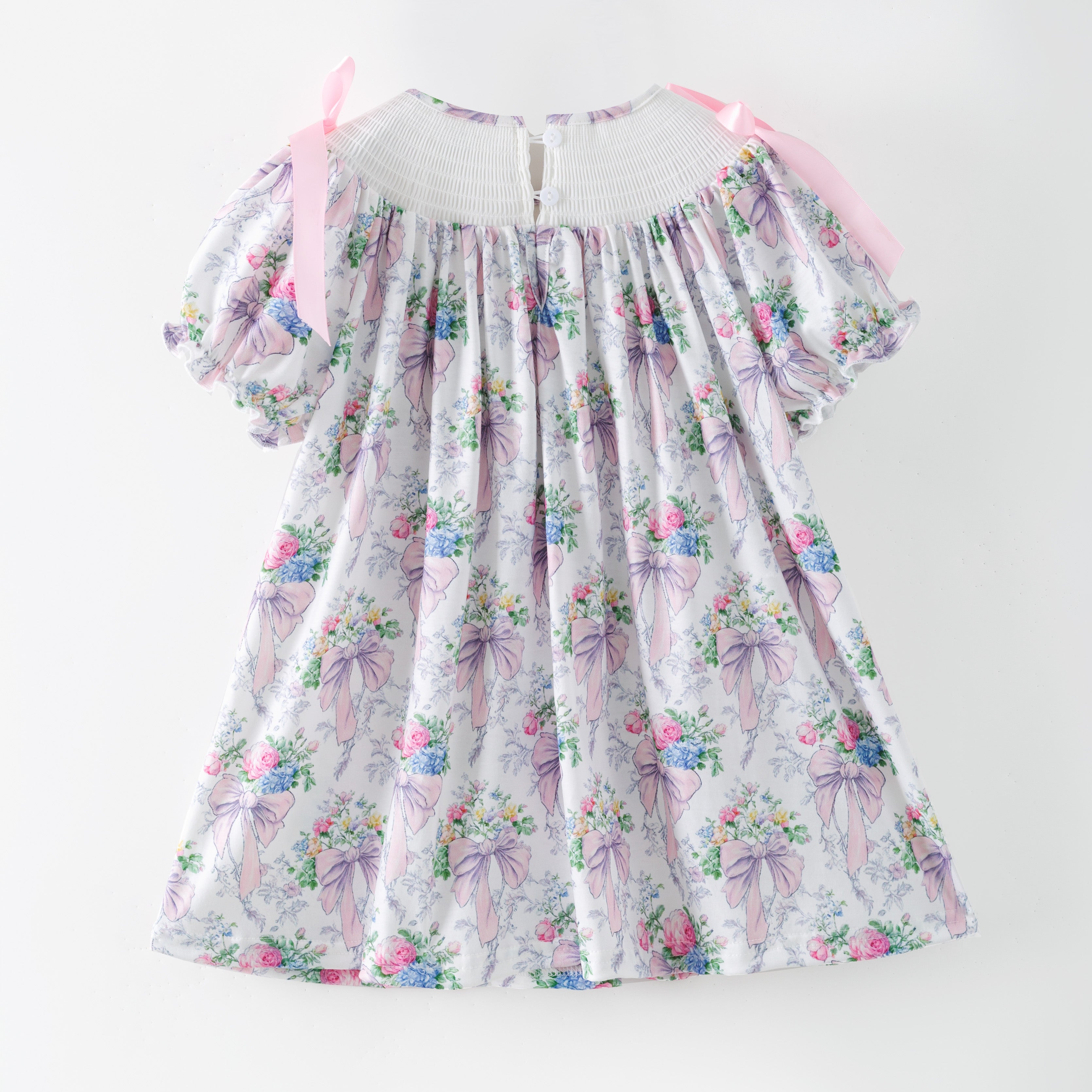 （Pre Order,Prepack Zone）Family Bow Embroidery Dress&Romper（Mix Size）