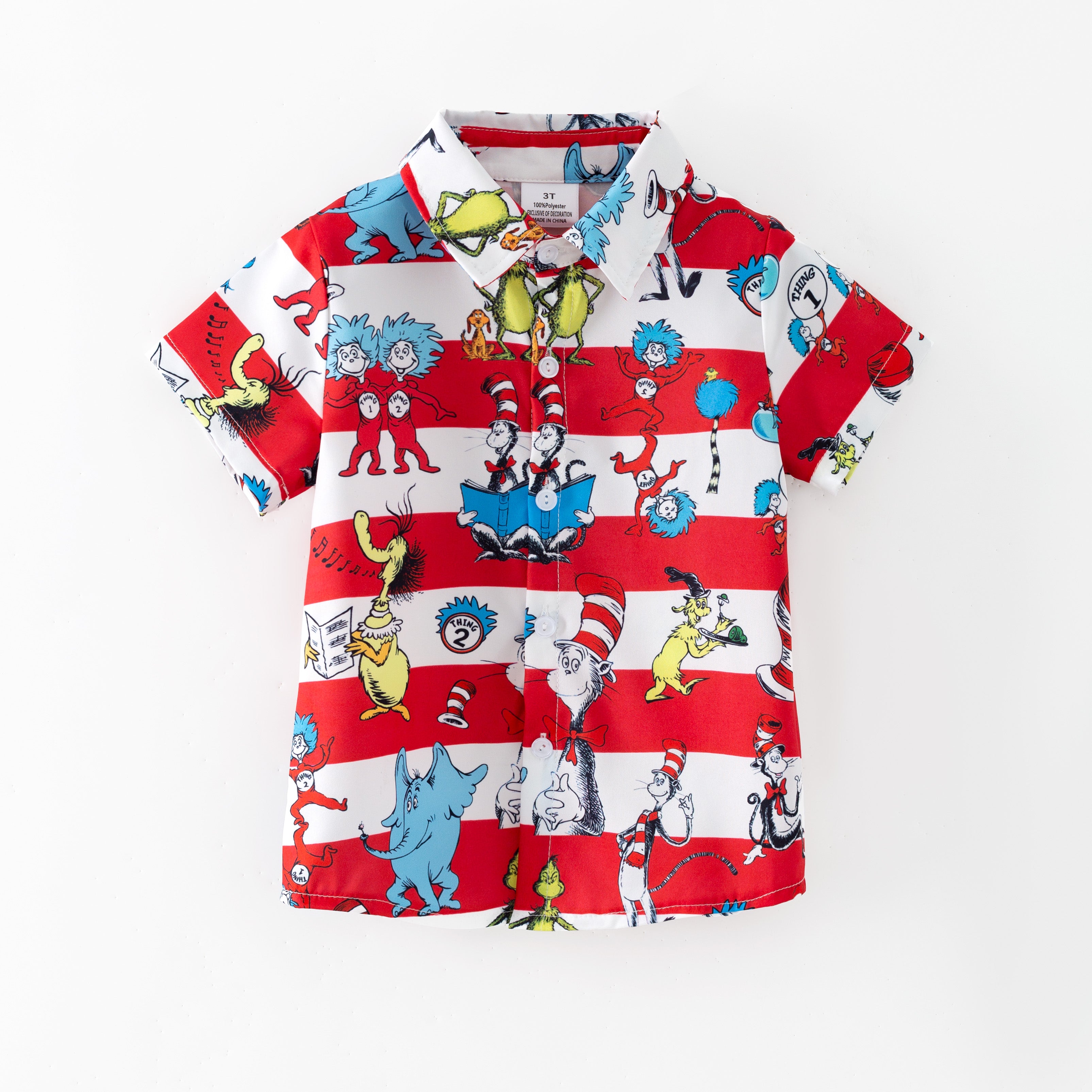 （Pre Order,Prepack Zone）Boys Spring&Summer DR SEUSS Print Top（Mix Size）