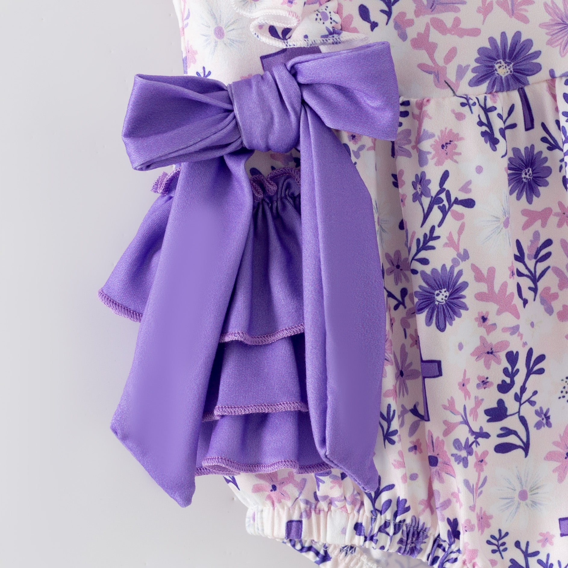 （Pre Order,Prepack Zone）Toddler Girls Easter Print Romper