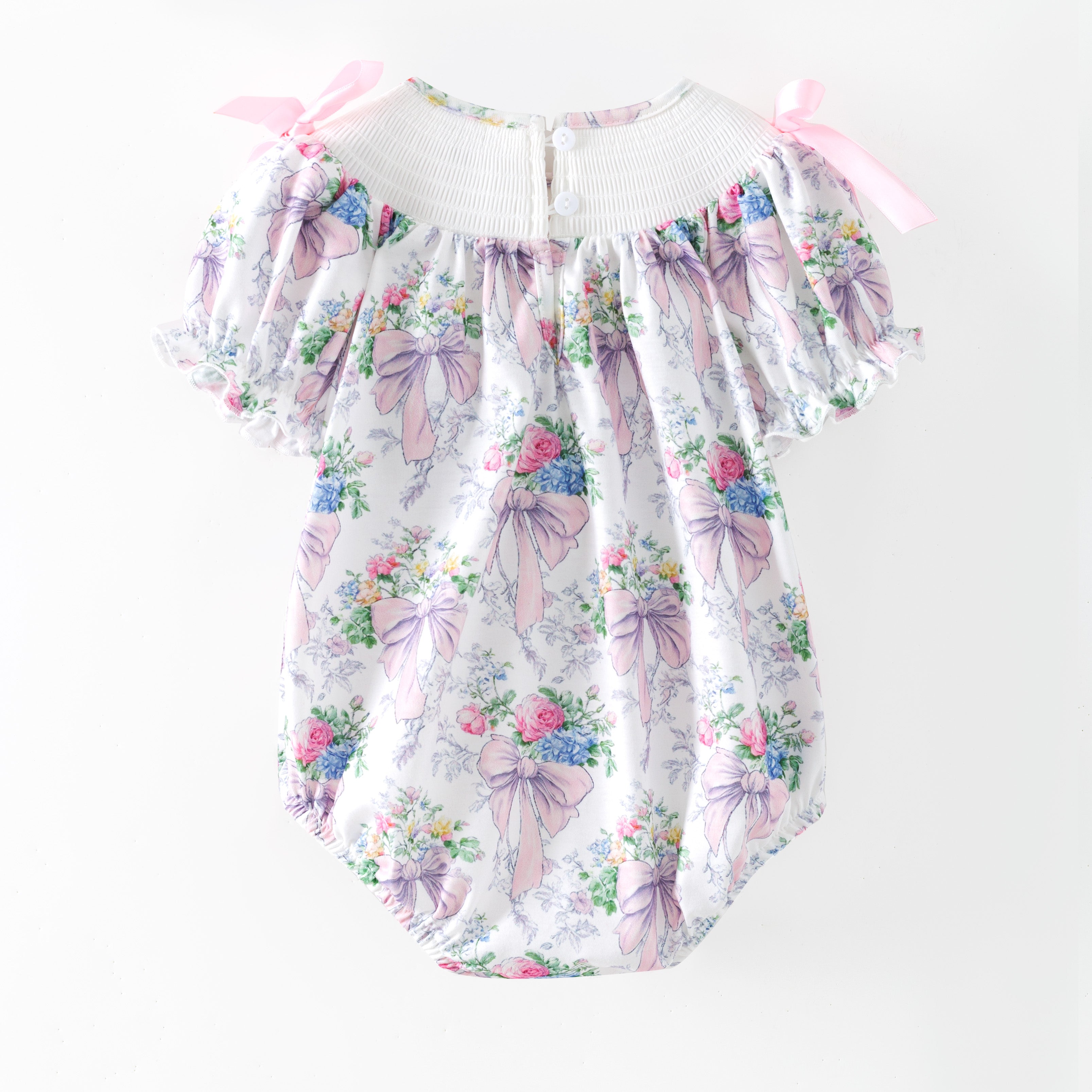 （Pre Order,Prepack Zone）Family Bow Embroidery Dress&Romper（Mix Size）