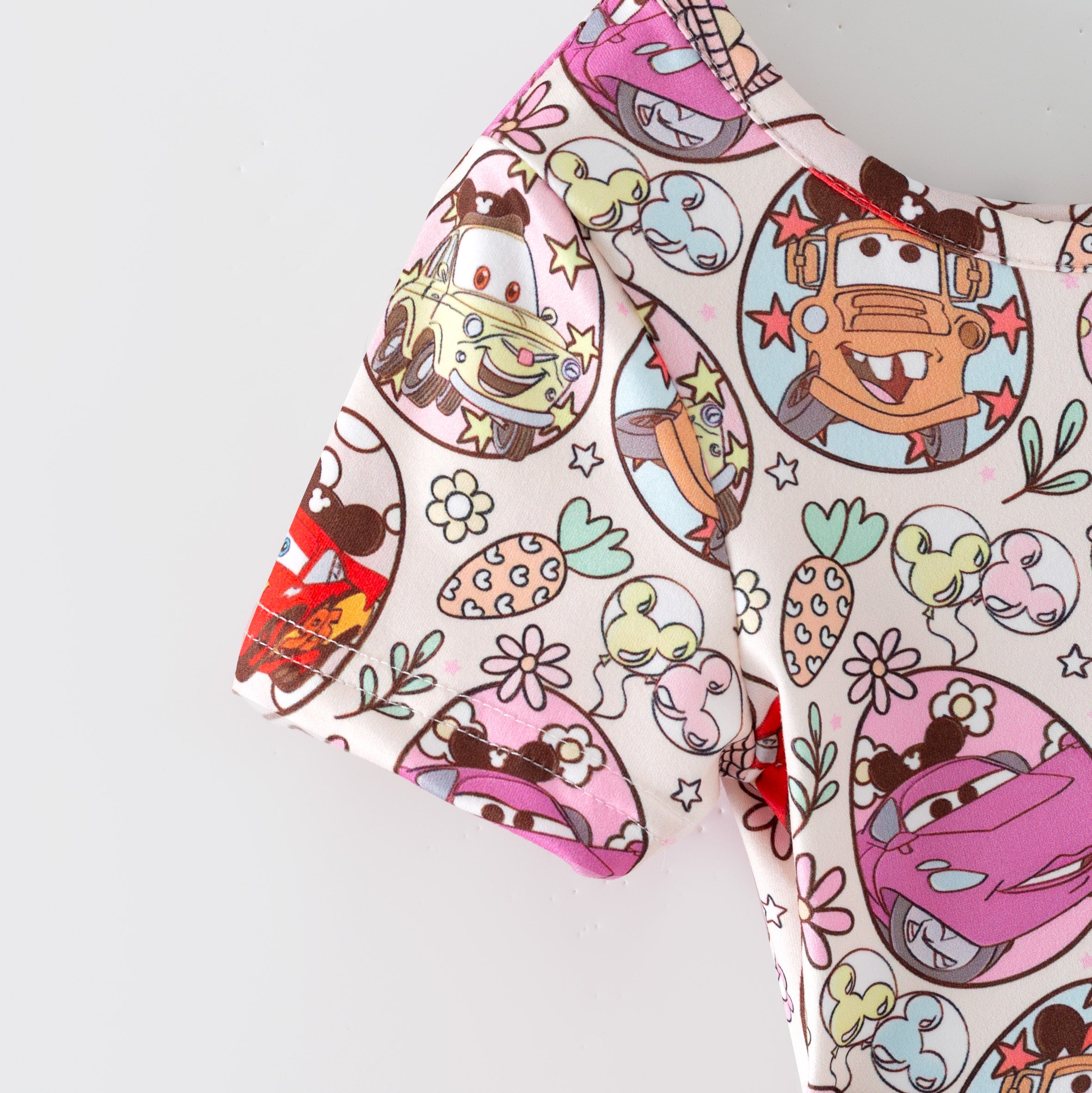 （Pre Order,Prepack Zone）Girls Valentine's Day Cartoon Print Dress（Mix Size）