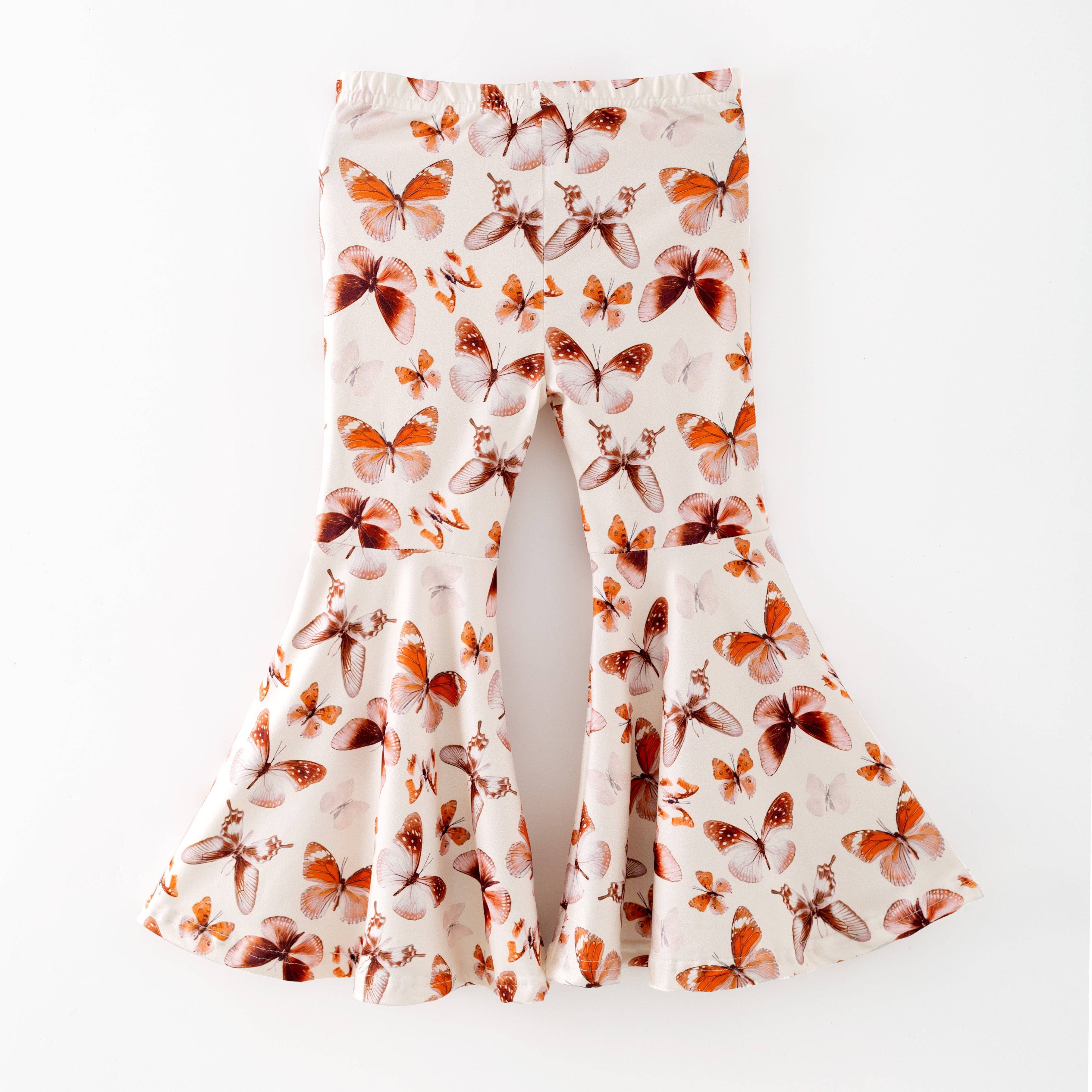 （Pre Order,Prepack Zone）Girls Fall Bow&Floral Print Pants