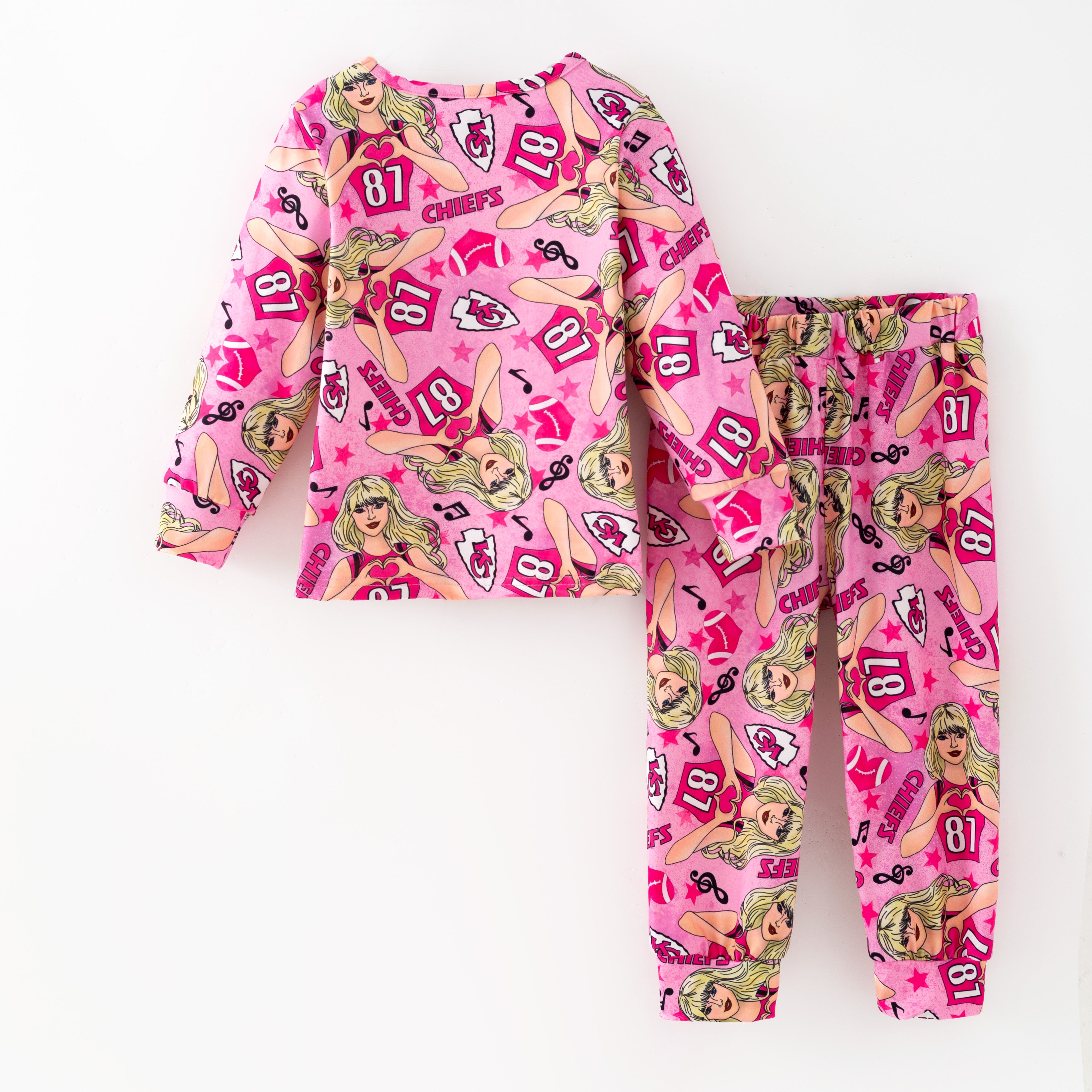 （Pre Order,Prepack Zone）Girls Football&TS Print Set,Pants（Mix Size）