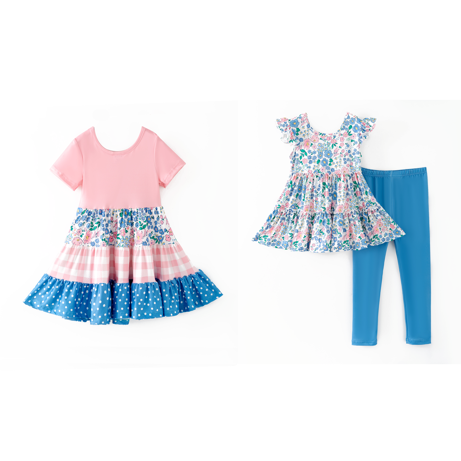 （Pre Order,Prepack Zone）Girls Floral Print Dress&Set（Mix Size）