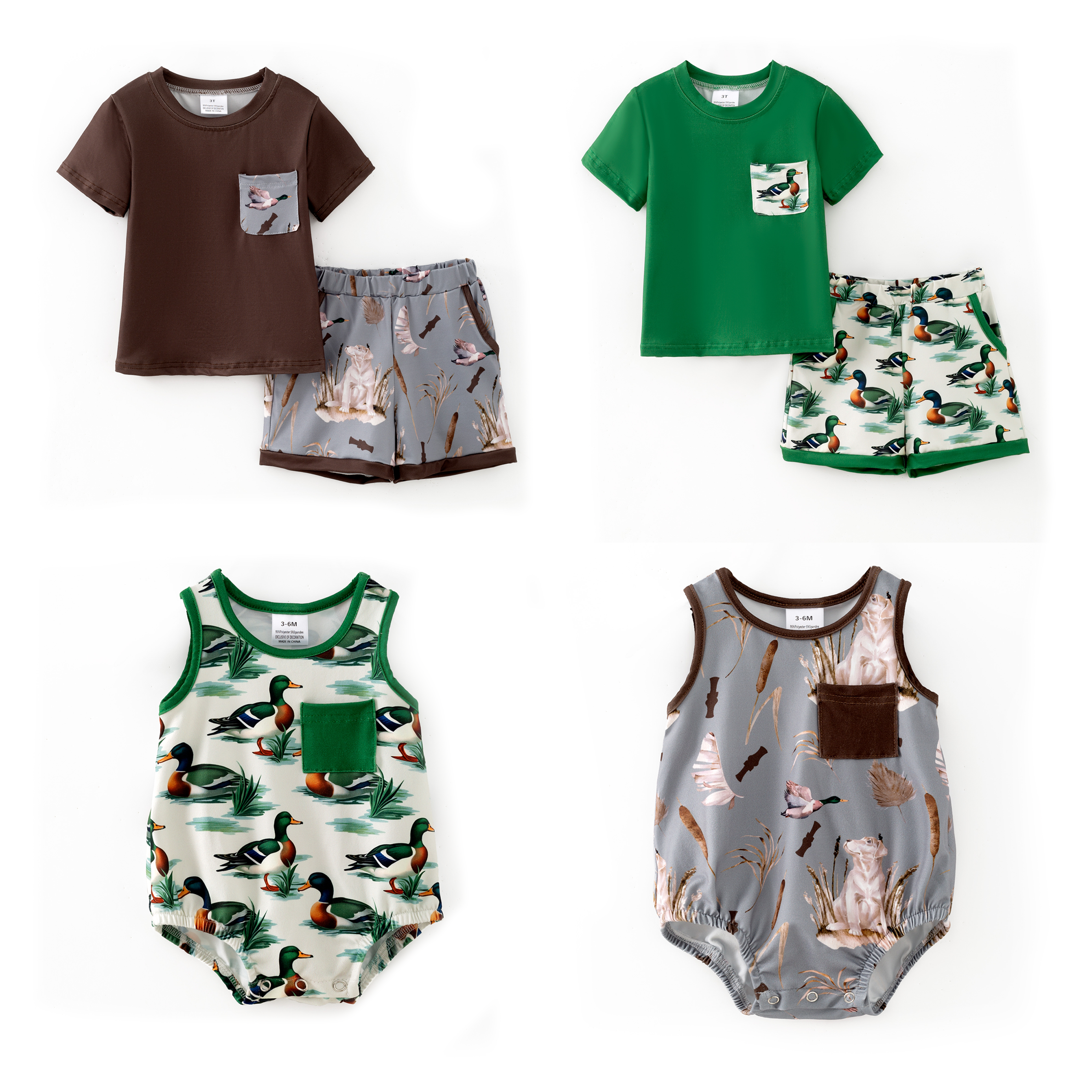 （Pre Order,Prepack Zone）Family Cartoon Print Set&Romper（Mix Size）