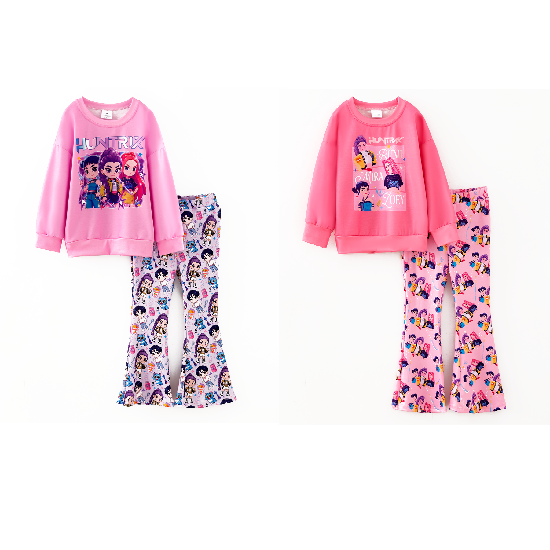 （Pre Order,Prepack Zone）Girls Movie Character Print Outfit Set（Mix Size）