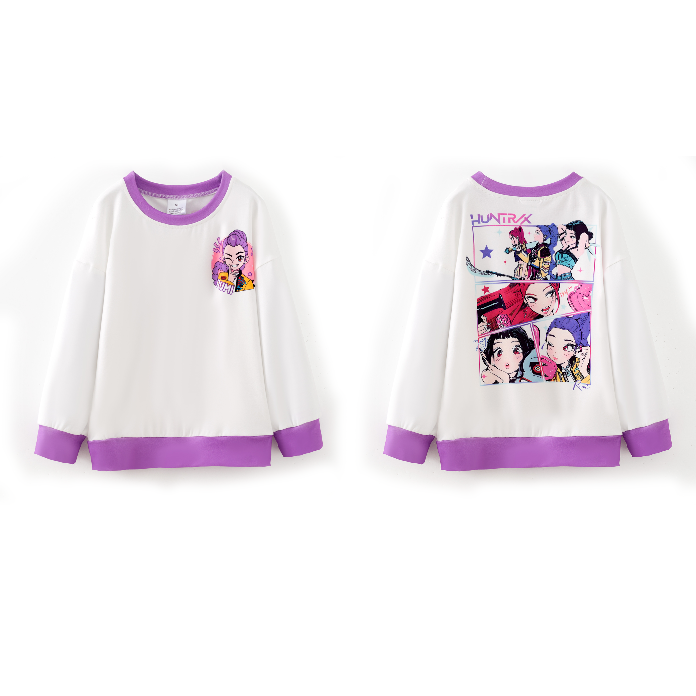 （Pre Order,Prepack Zone）Girls Movie Character Print Sweatshirt（Mix Size）