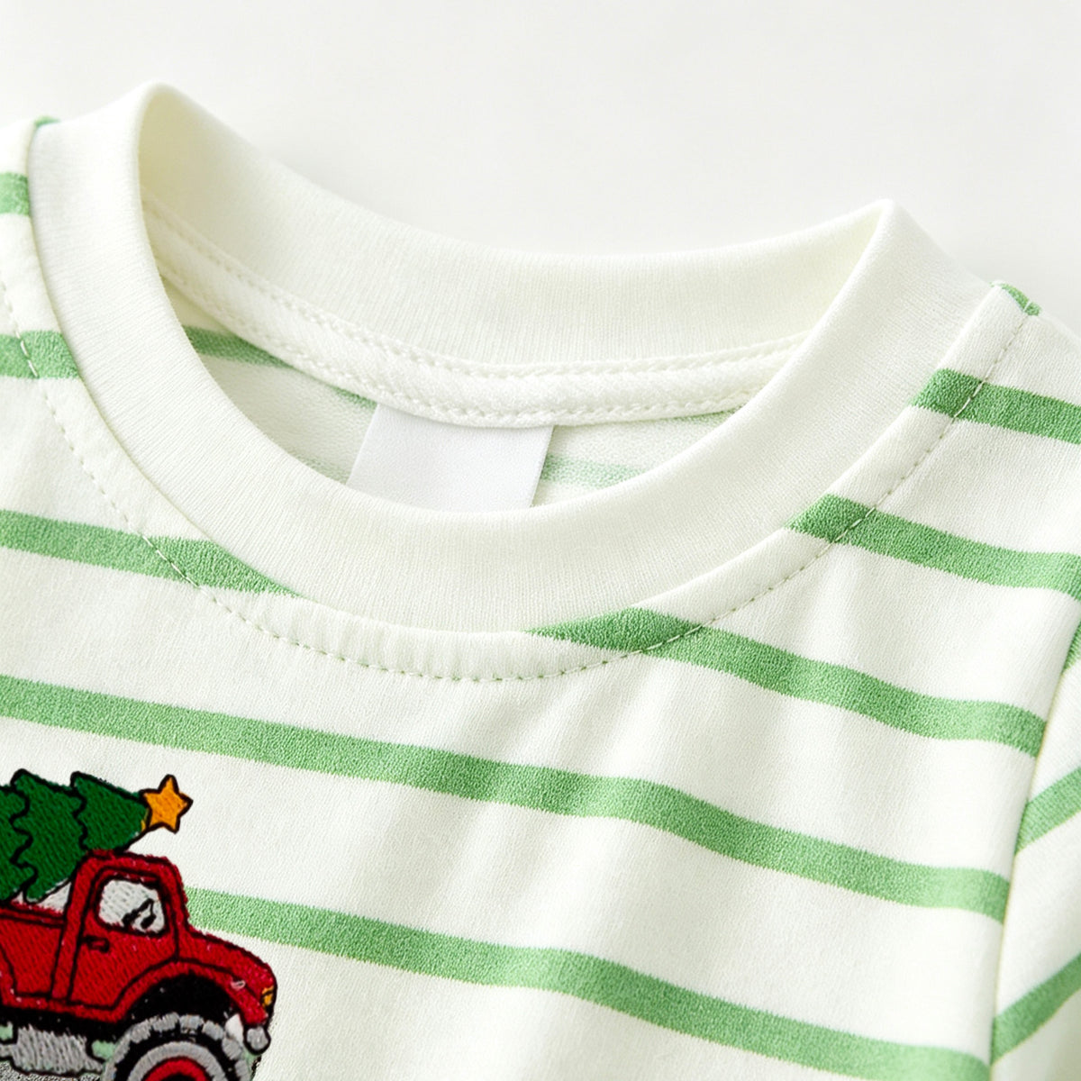 （In Stock）Toddler Boys Christmas Embroidery Romper