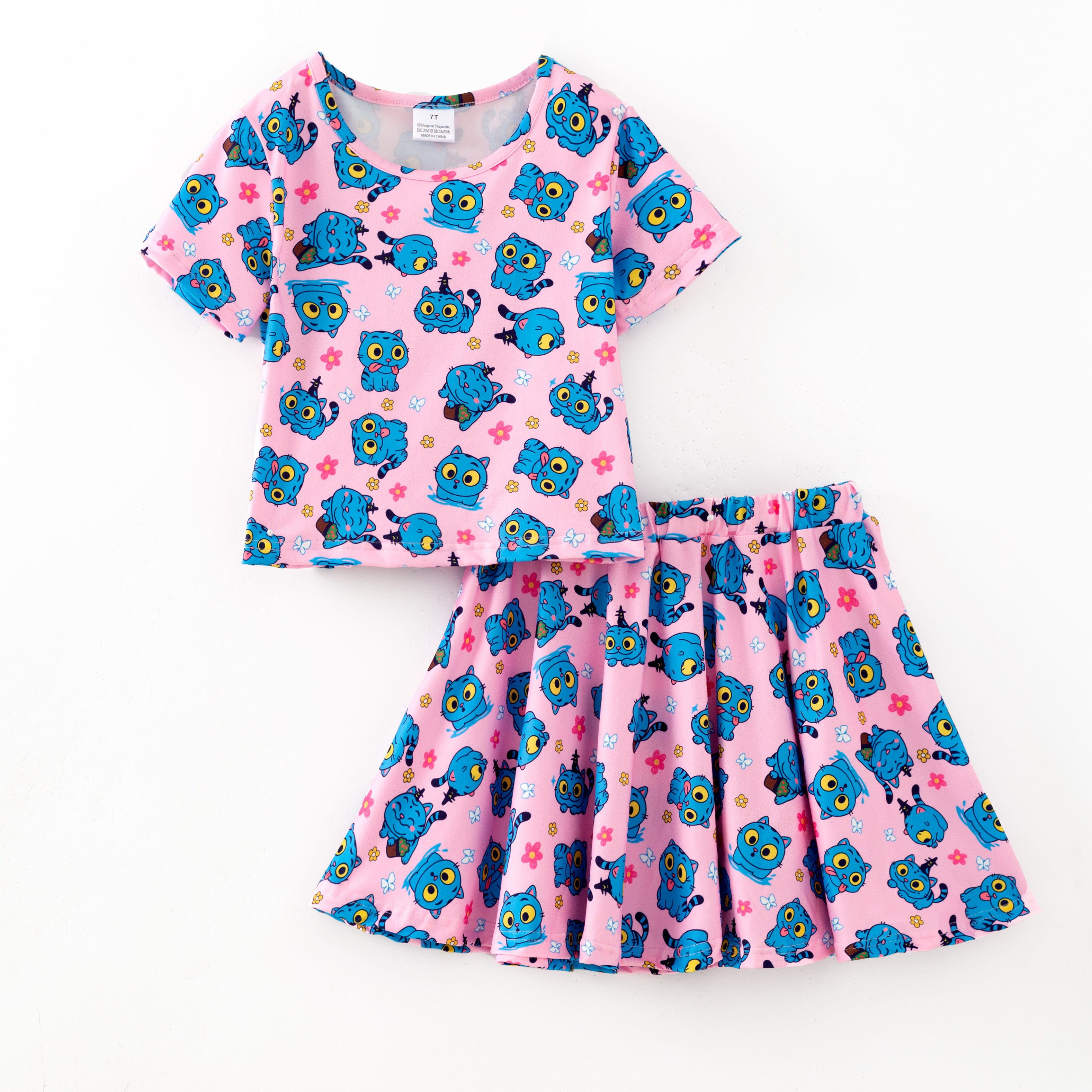 （Pre Order,Prepack Zone）Girls Movie Character Print Dress,Set&Top（Mix Size）
