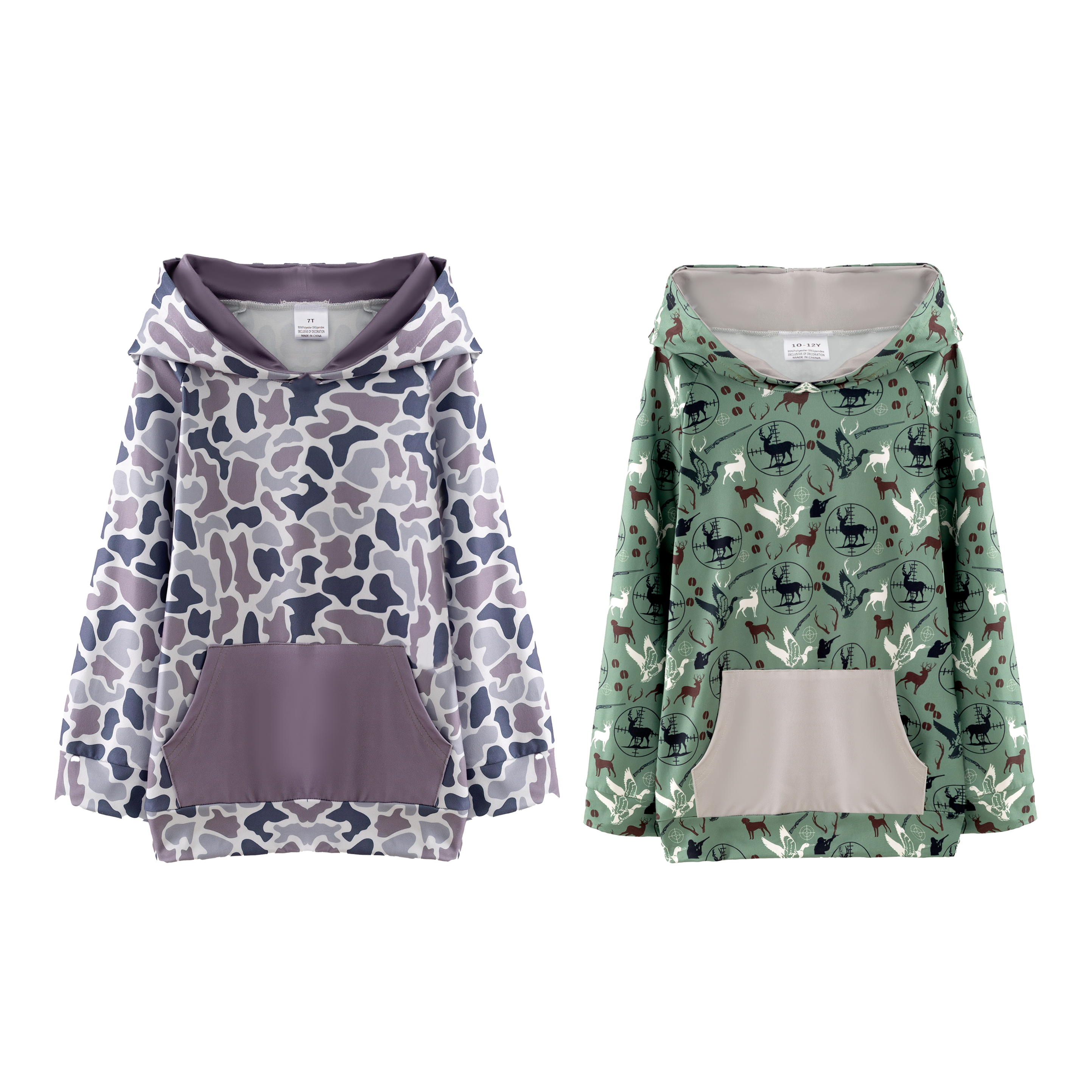 （Pre Order,Prepack Zone）Boys Fall Camouflage Print Hoodie（Mix Size）