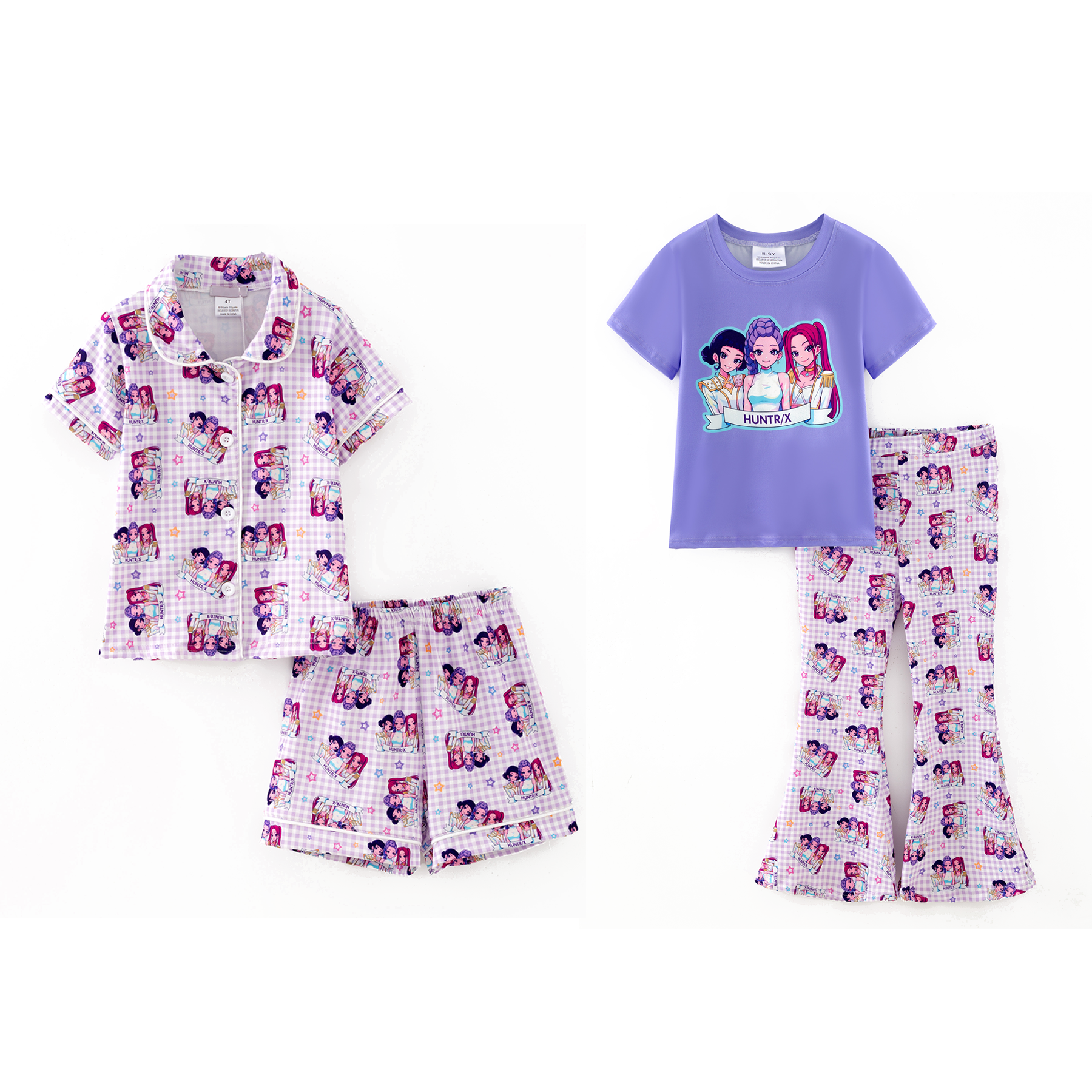 （Pre Order,Prepack Zone）Girls Movie Character Print Set（Mix Size）