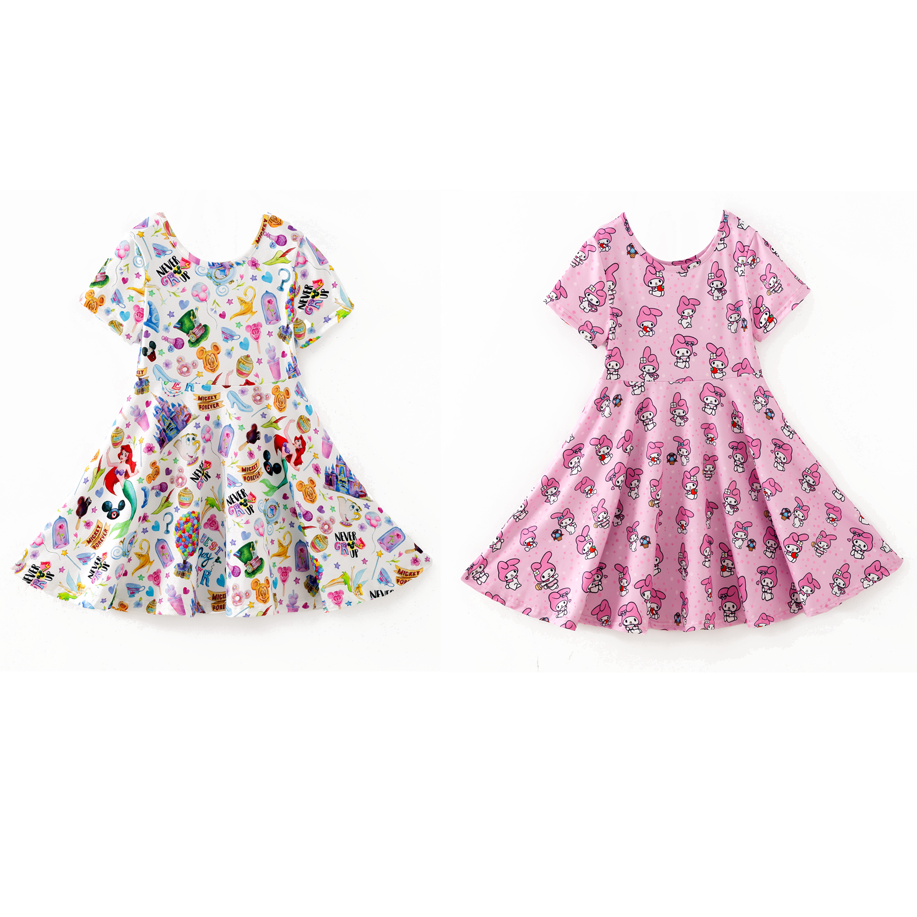 （Pre Order,Prepack Zone）Girls Cartoon Print Dress（Mix Size）