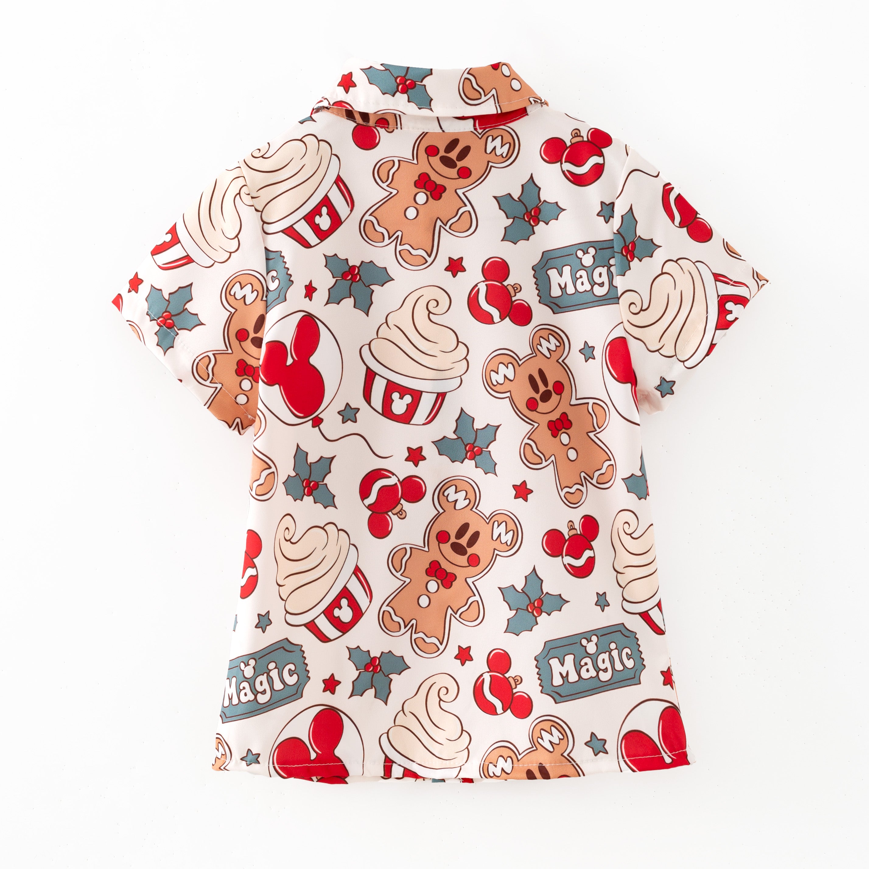 （Pre Order,Prepack Zone）Boys Christmas Print Shirt（Mix Size）