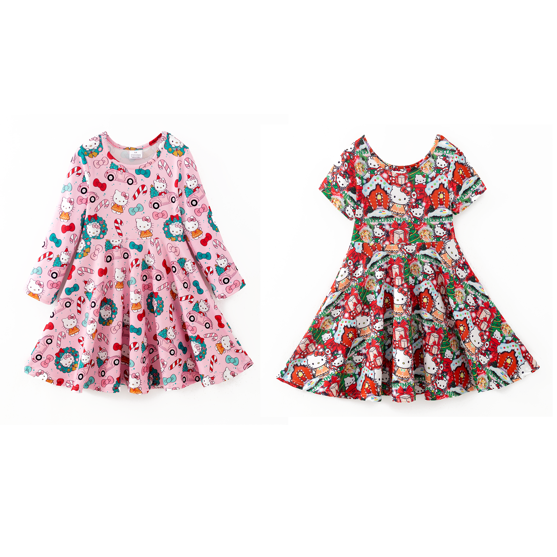 （Pre Order,Prepack Zone）Girls Cartoon Print Dress（Mix Size）