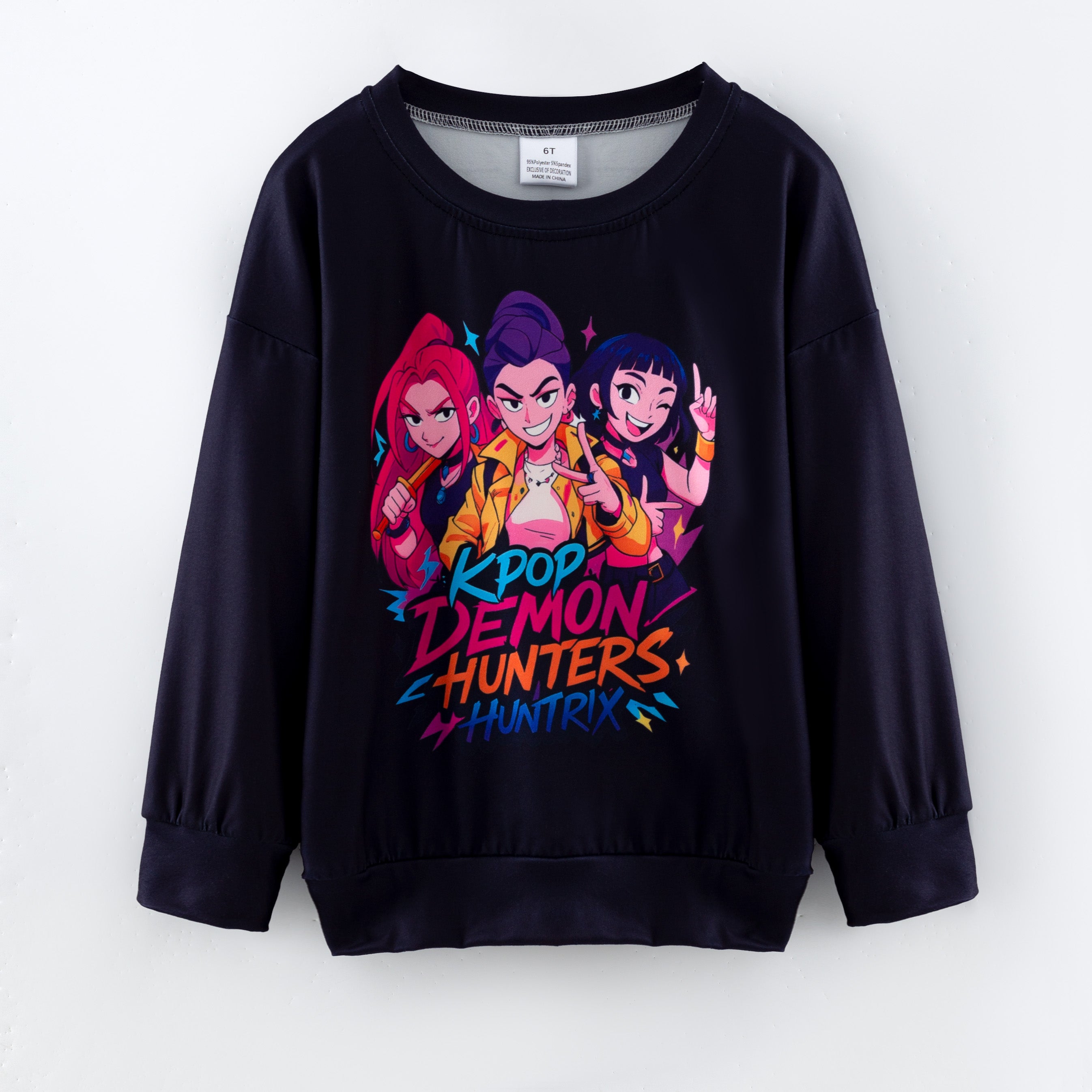 （Pre Order,Prepack Zone）Girls Movie Character Print Sweatshirt（Mix Size）
