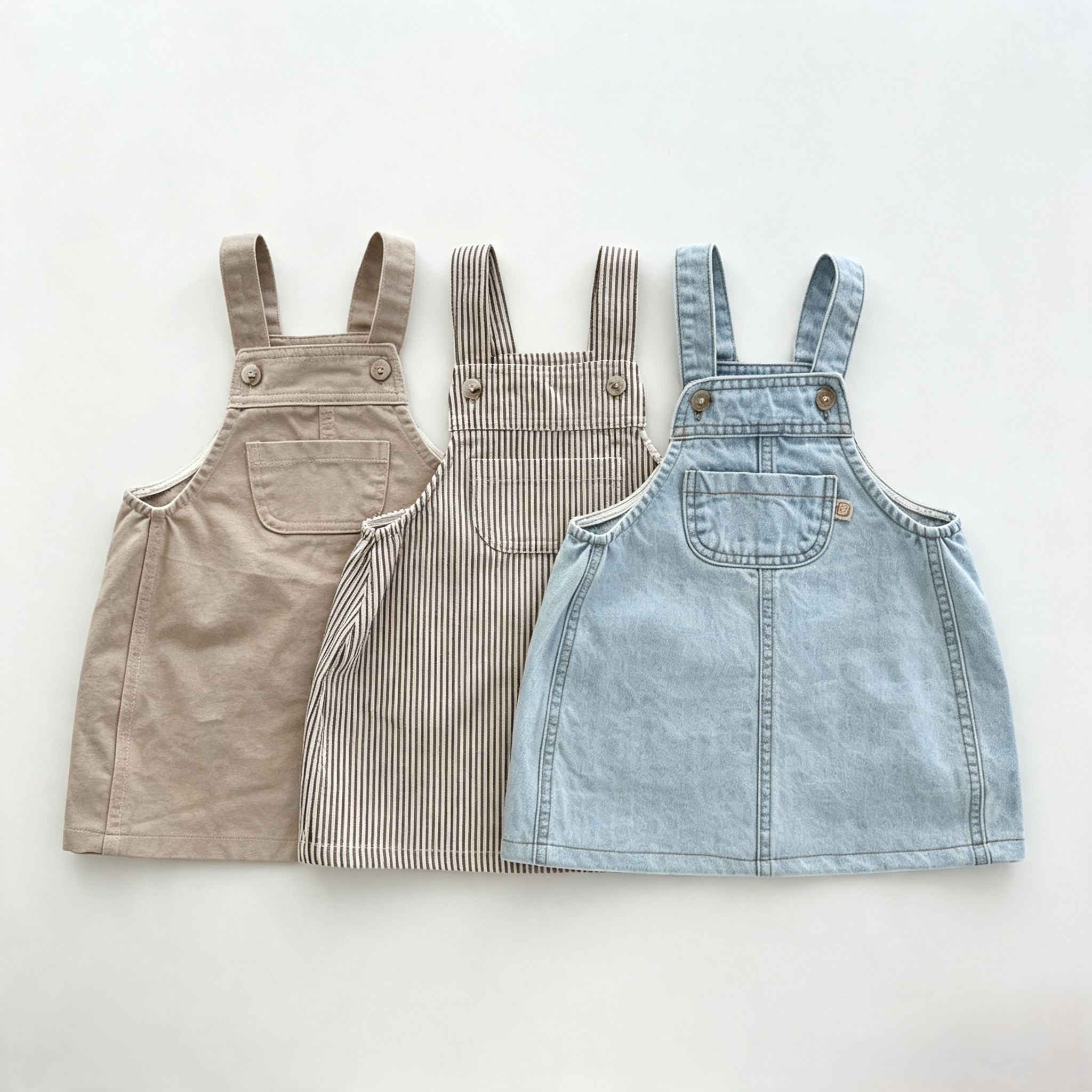 （Pre Order 2 Weeks）Girls Fall Denim Overalls