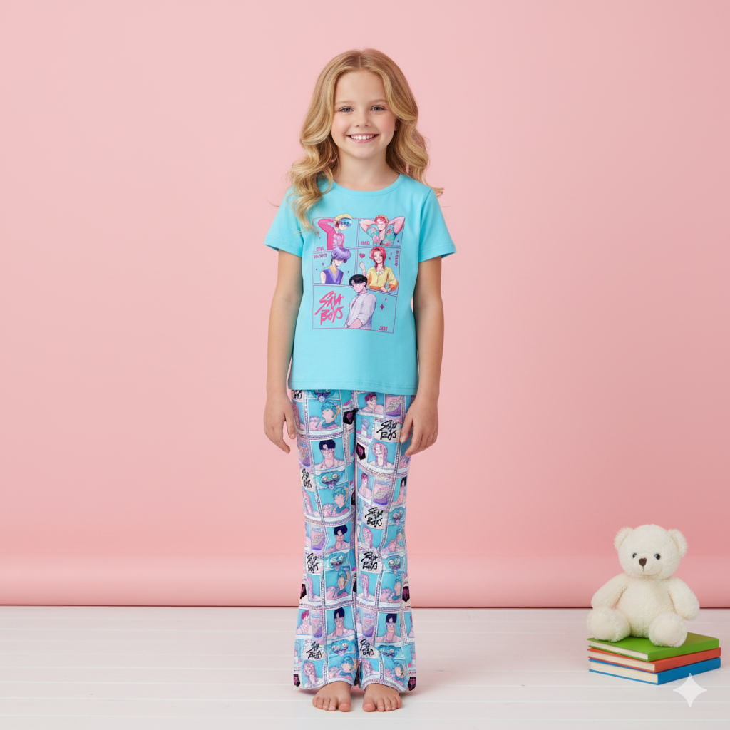 （Pre Order,Prepack Zone）Girls Movie Character Print Set（Mix Size）