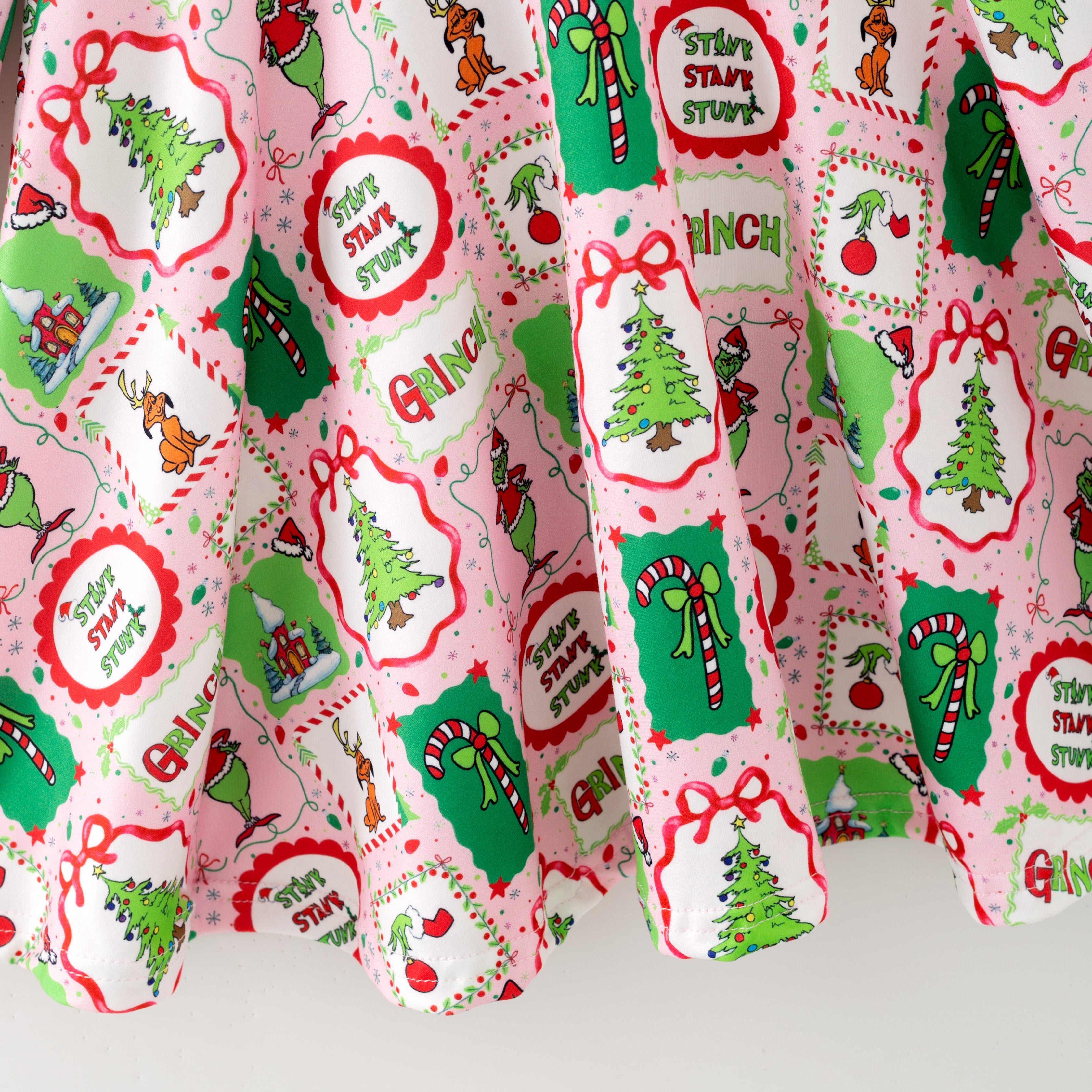 （Pre Order,Prepack Zone）Family Cartoon Print Dress&Set