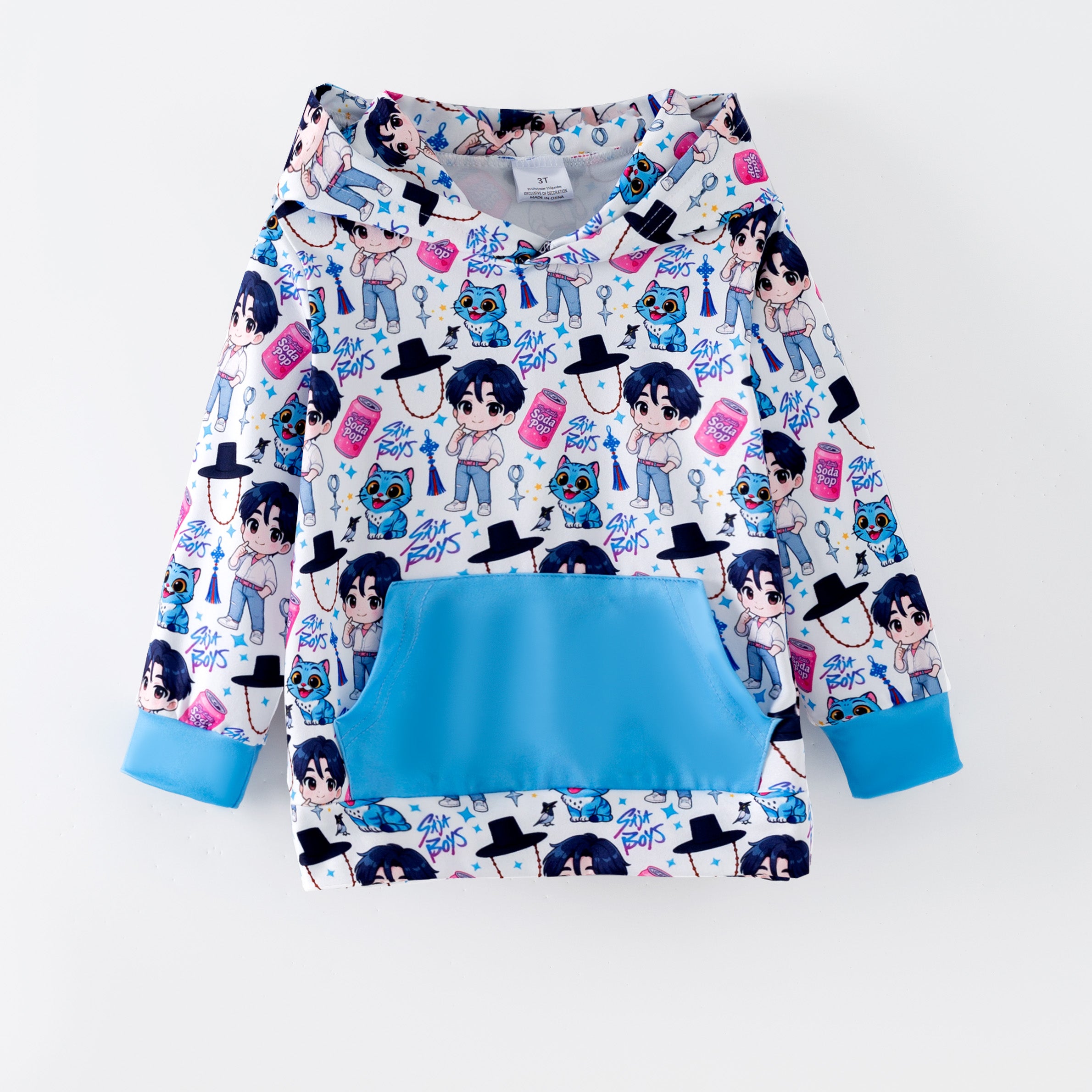 （Pre Order,Prepack Zone）Boys Movie Character Print Hoodie（Mix Size）