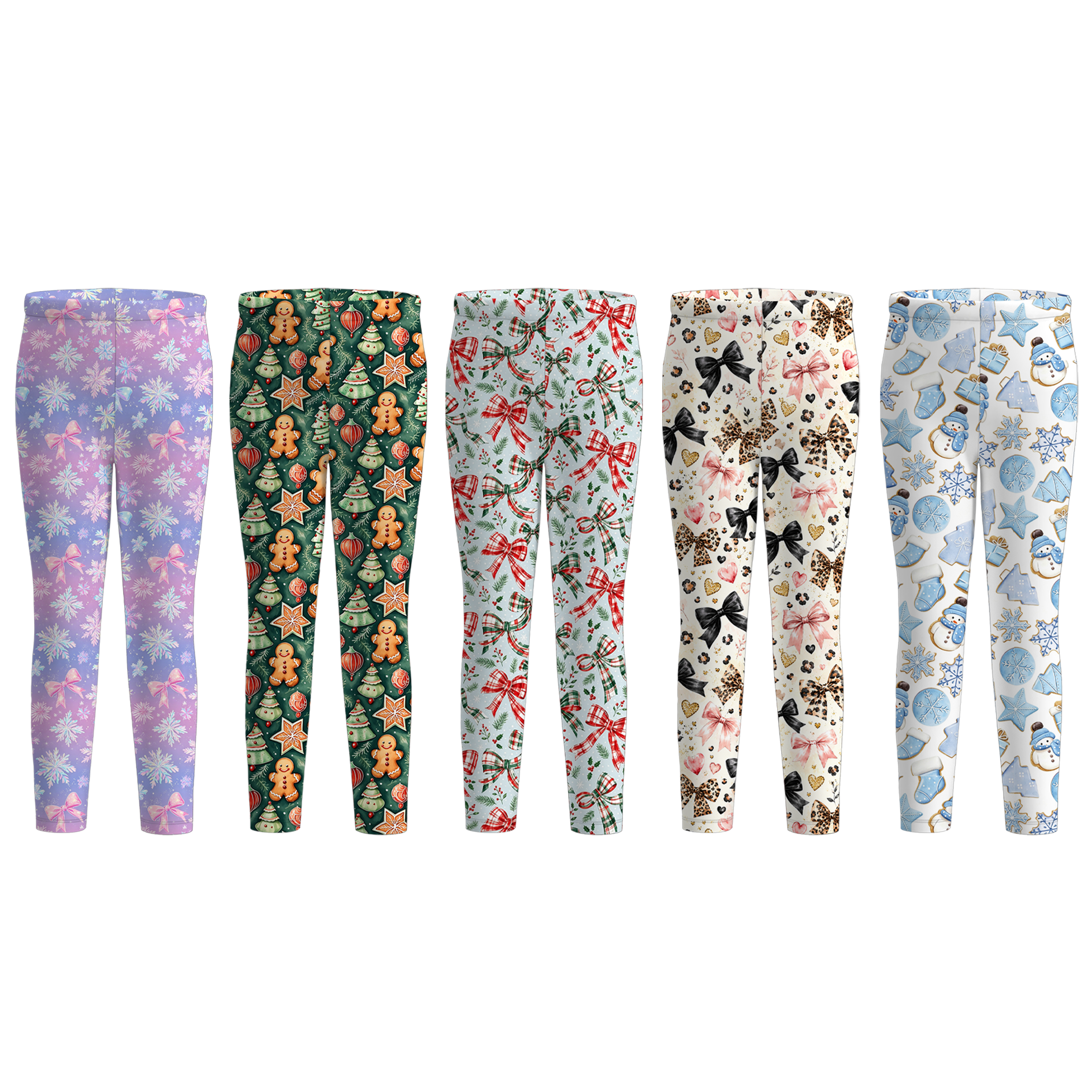 （Pre Order）Girls Christmas Print Pants