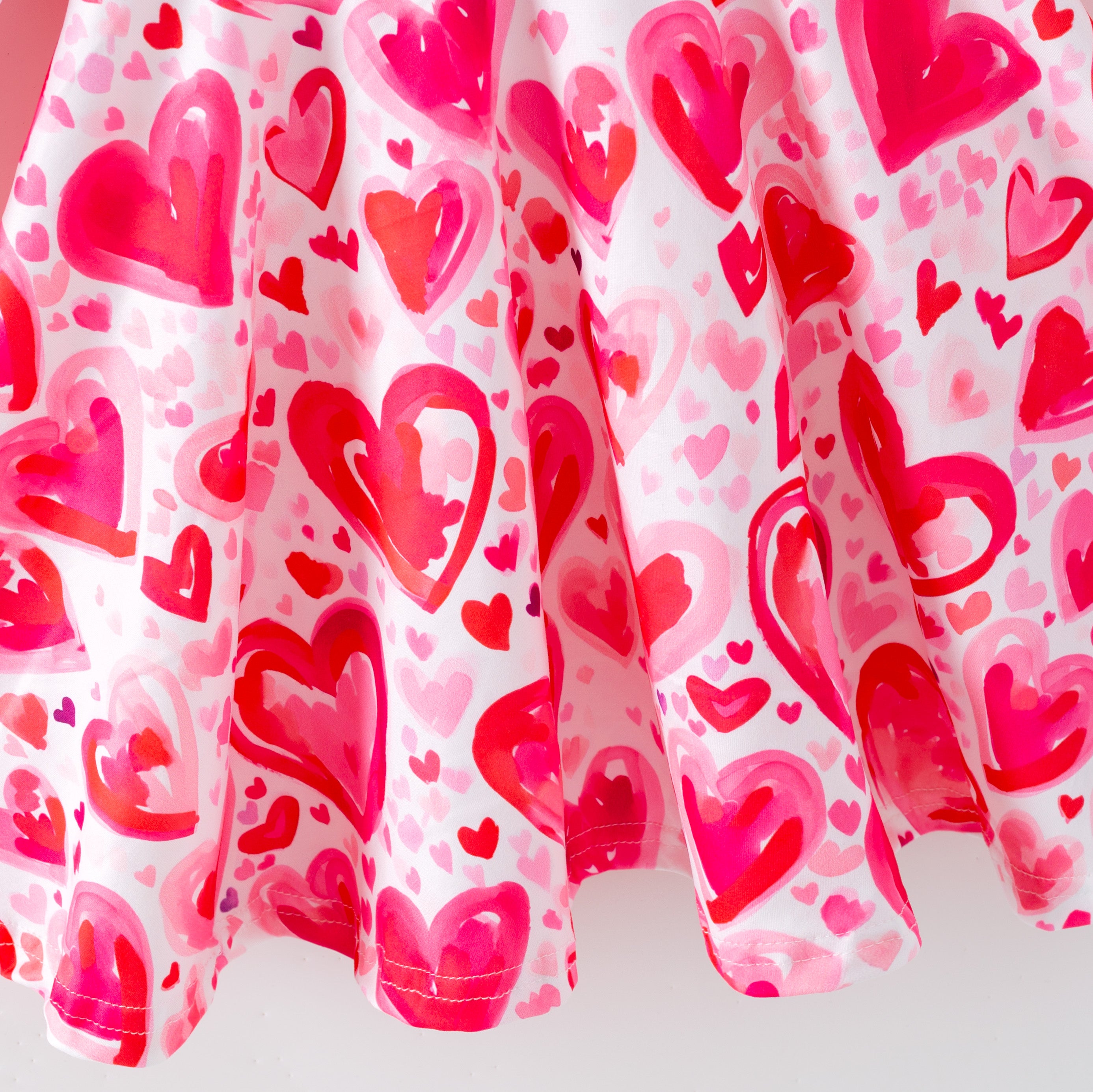 （Pre Order,Prepack Zone）Girls Valentine's Day Print Dress（Mix Size）
