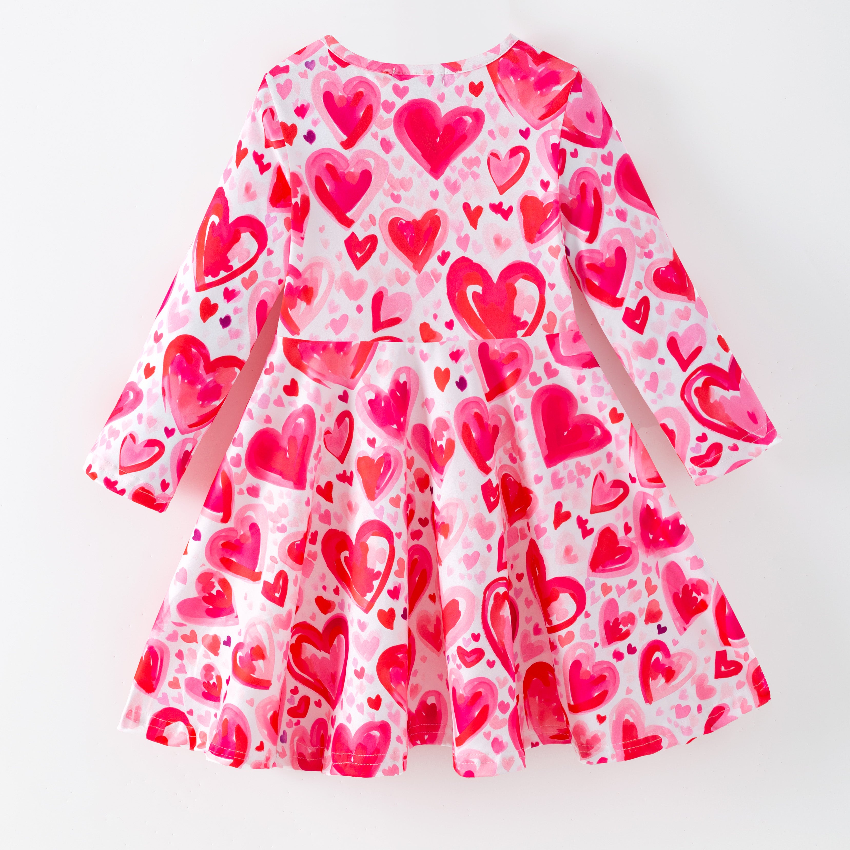 （Pre Order,Prepack Zone）Girls Valentine's Day Print Dress（Mix Size）