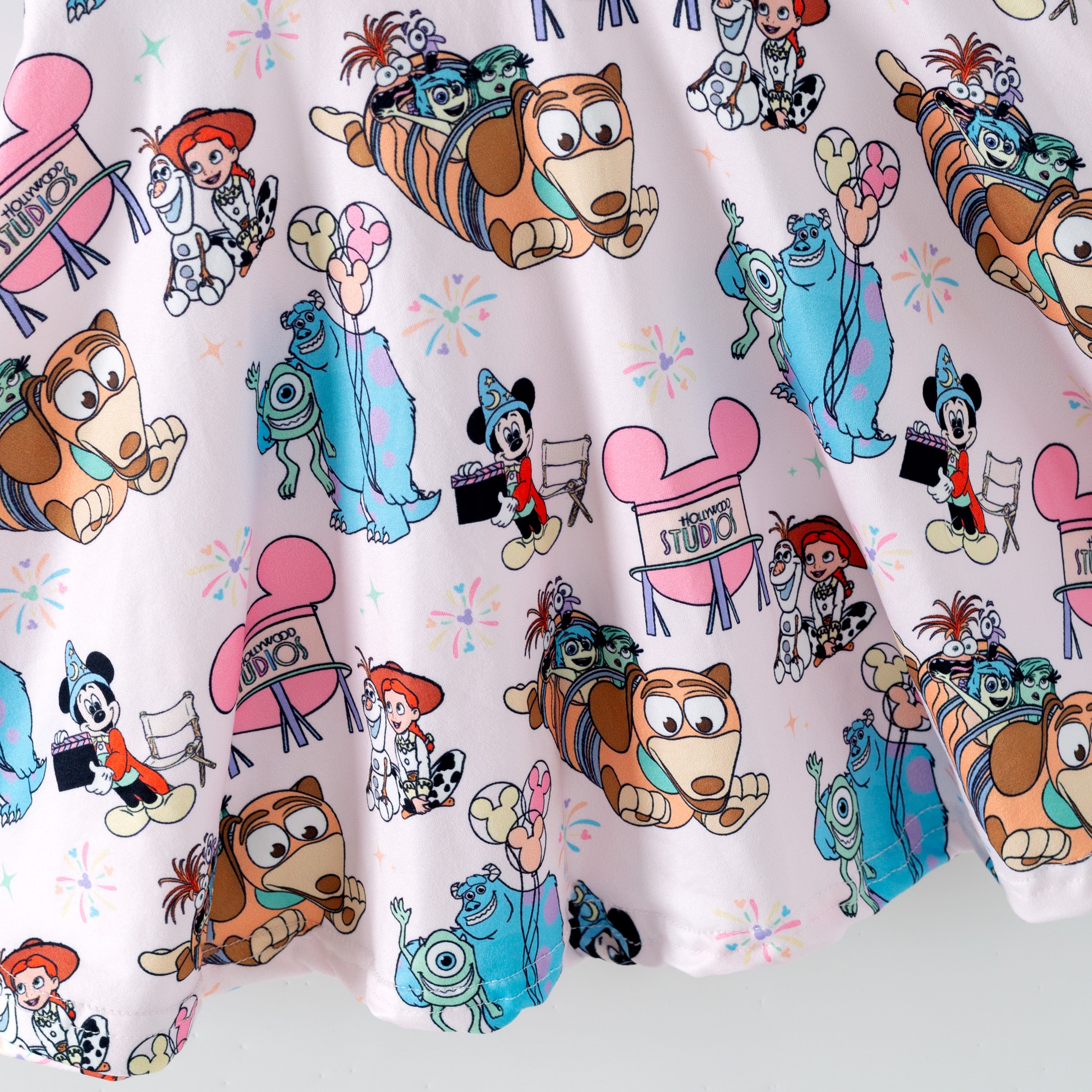 （Pre Order,Prepack Zone）Girls Spring&Summer Cartoon Print Dress（Mix Size）