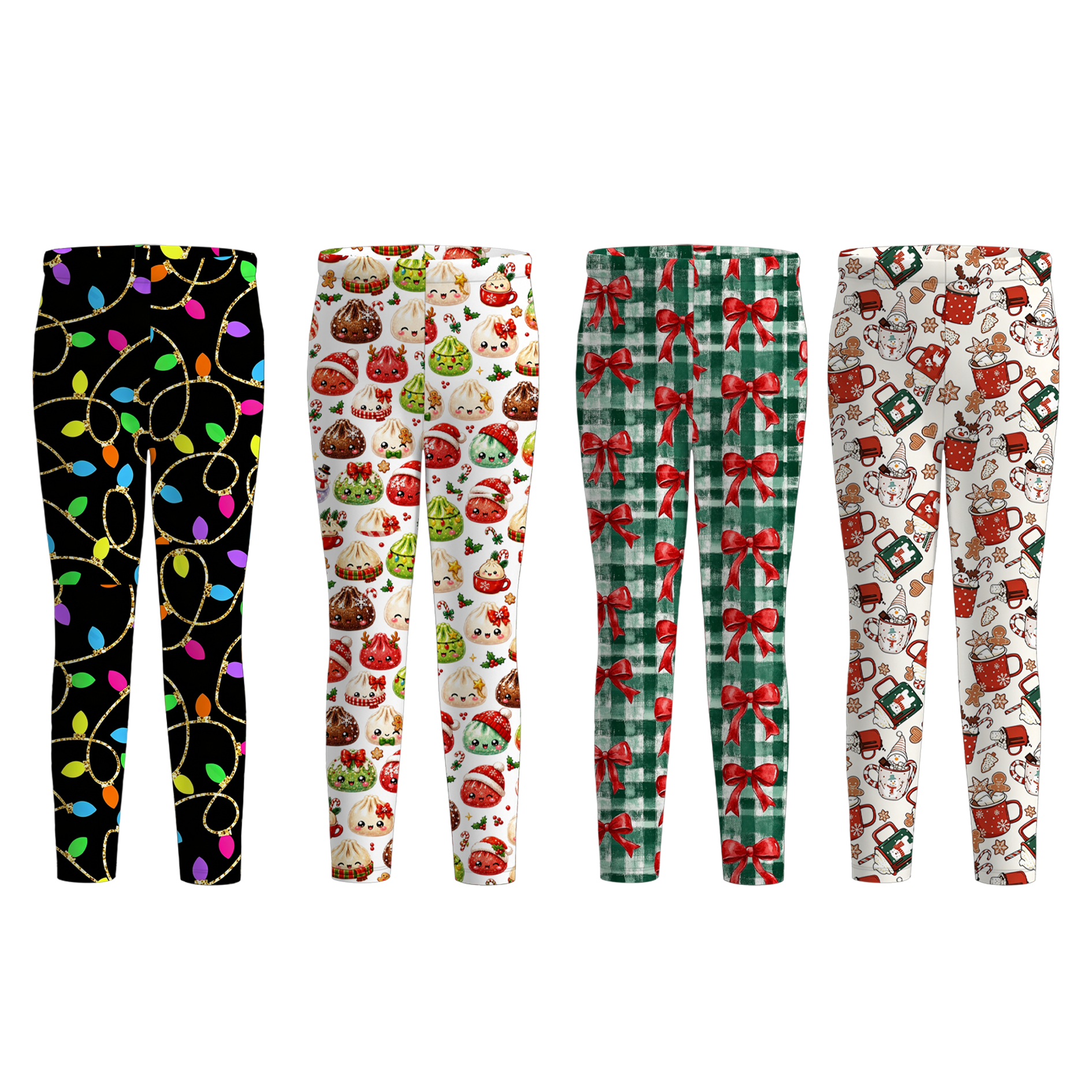 （Pre Order）Girls Christmas Print Pants