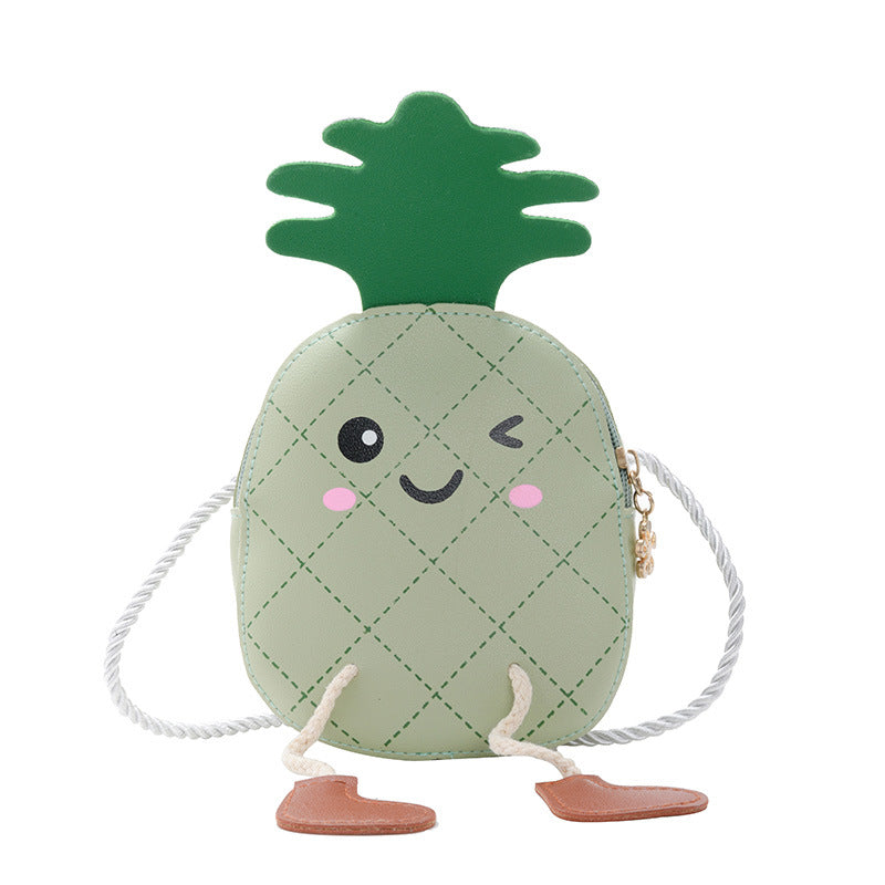 （Pre Order）Girls Spring&Summer Pineapple Shape Crossbody Bag