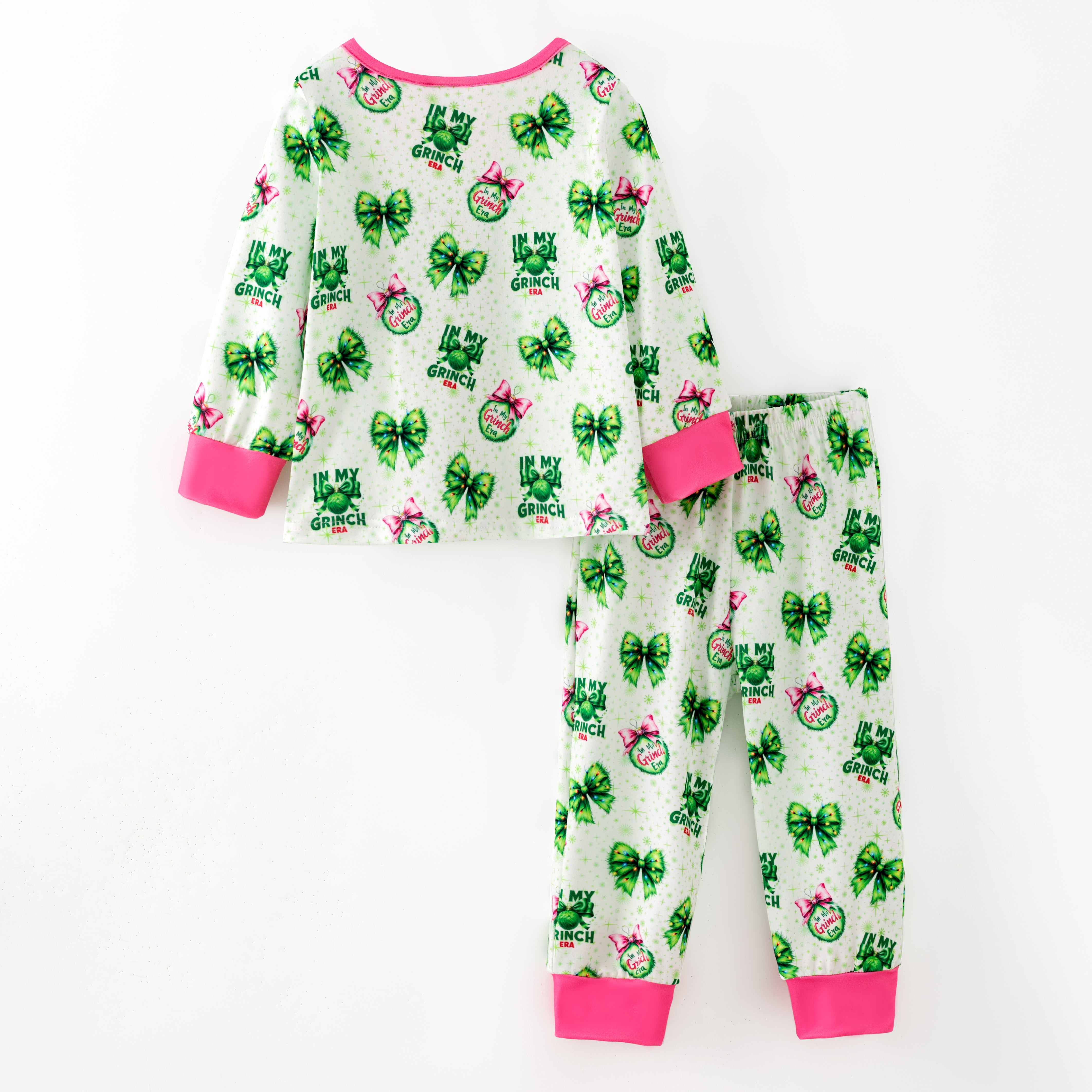 （Pre Order,Prepack Zone）Girls Christmas Print Pajamas（Mix Size）