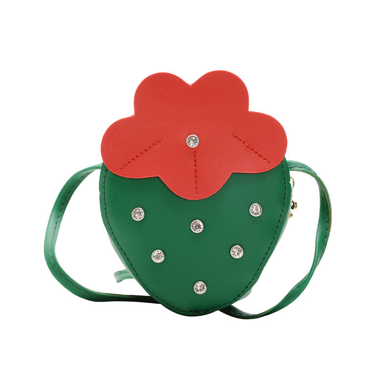 （Pre Order）Girls Spring&Summer Strawberry Shape Crossbody Bag